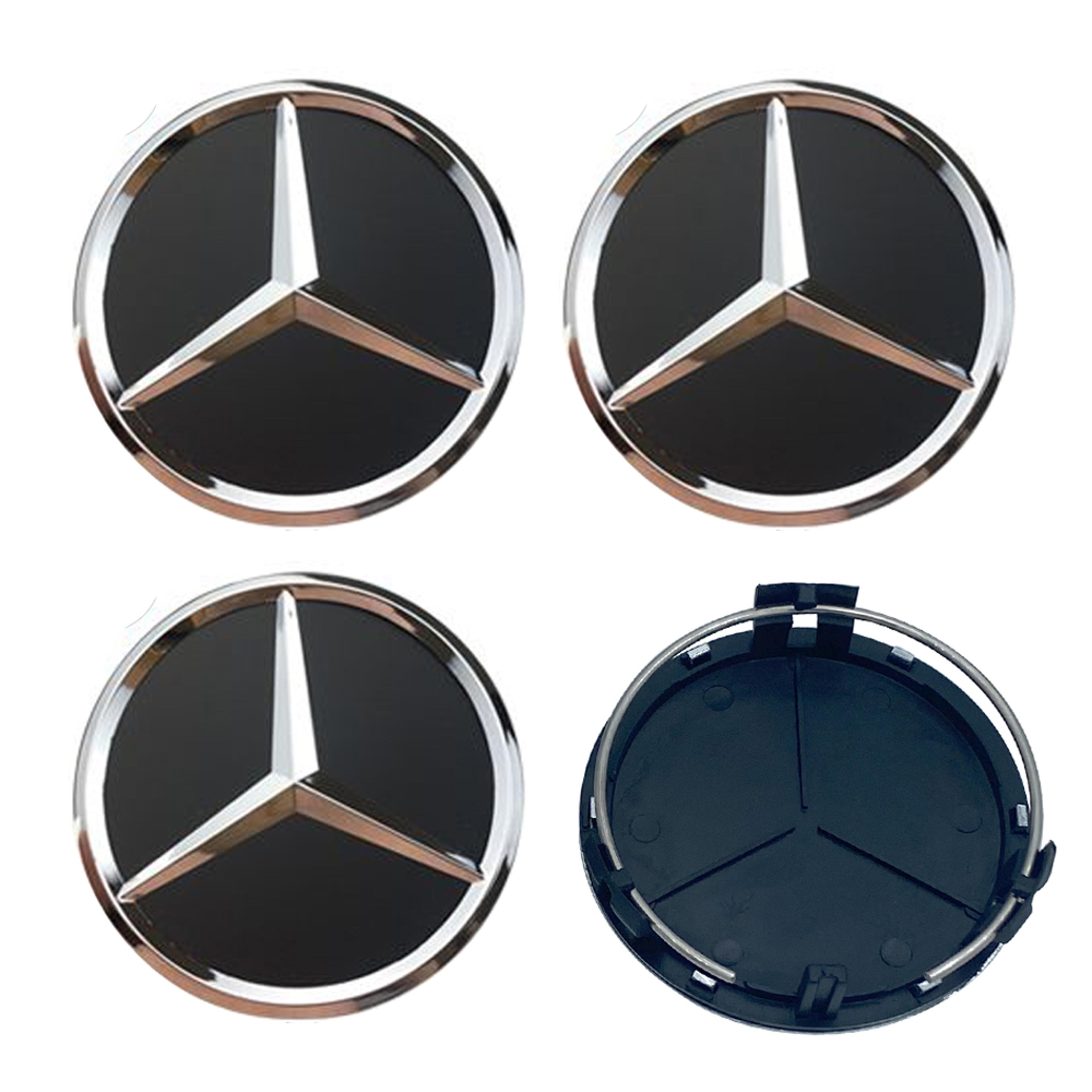 Premium Mercedes Wheel Center Caps Hub Caps Set Of For AMG  Mercedes Benz Models 2