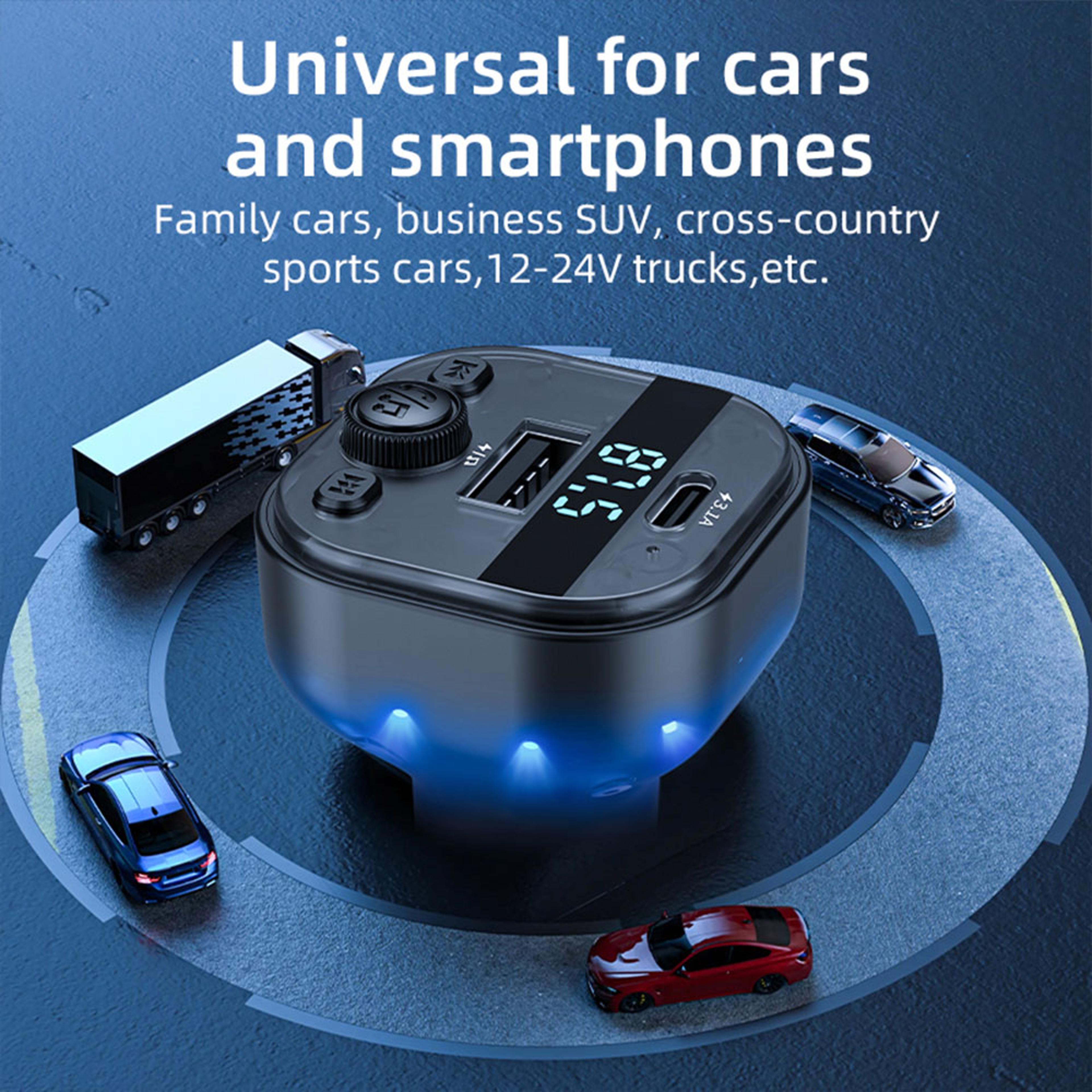 Bluetooth FM Transmitter Car Bluetooth Adapter With USB Car Charger And Handsfree Calling 5