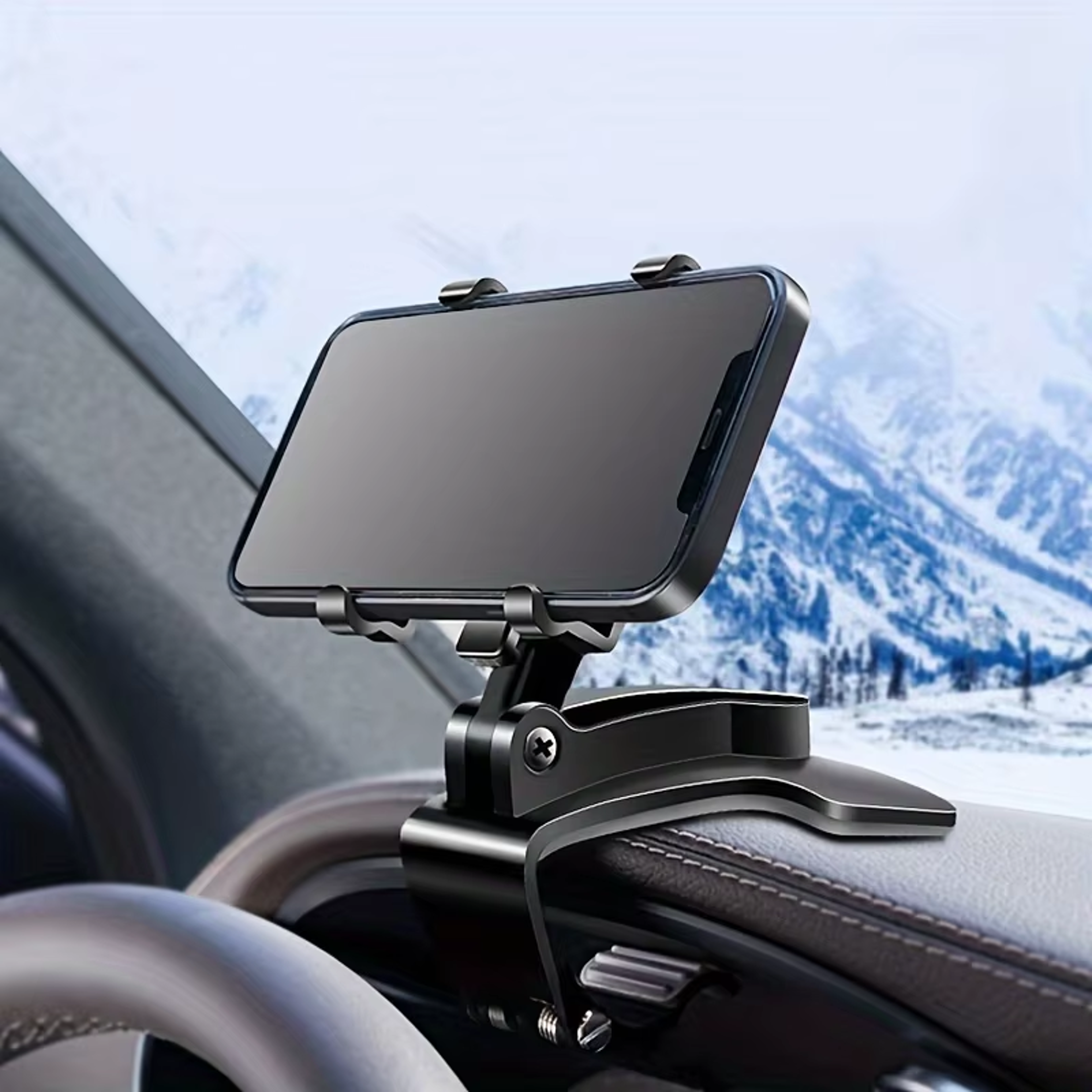 Rotating Car Phone Mount Universal Dashboard Phone Holder For Smartphones 0