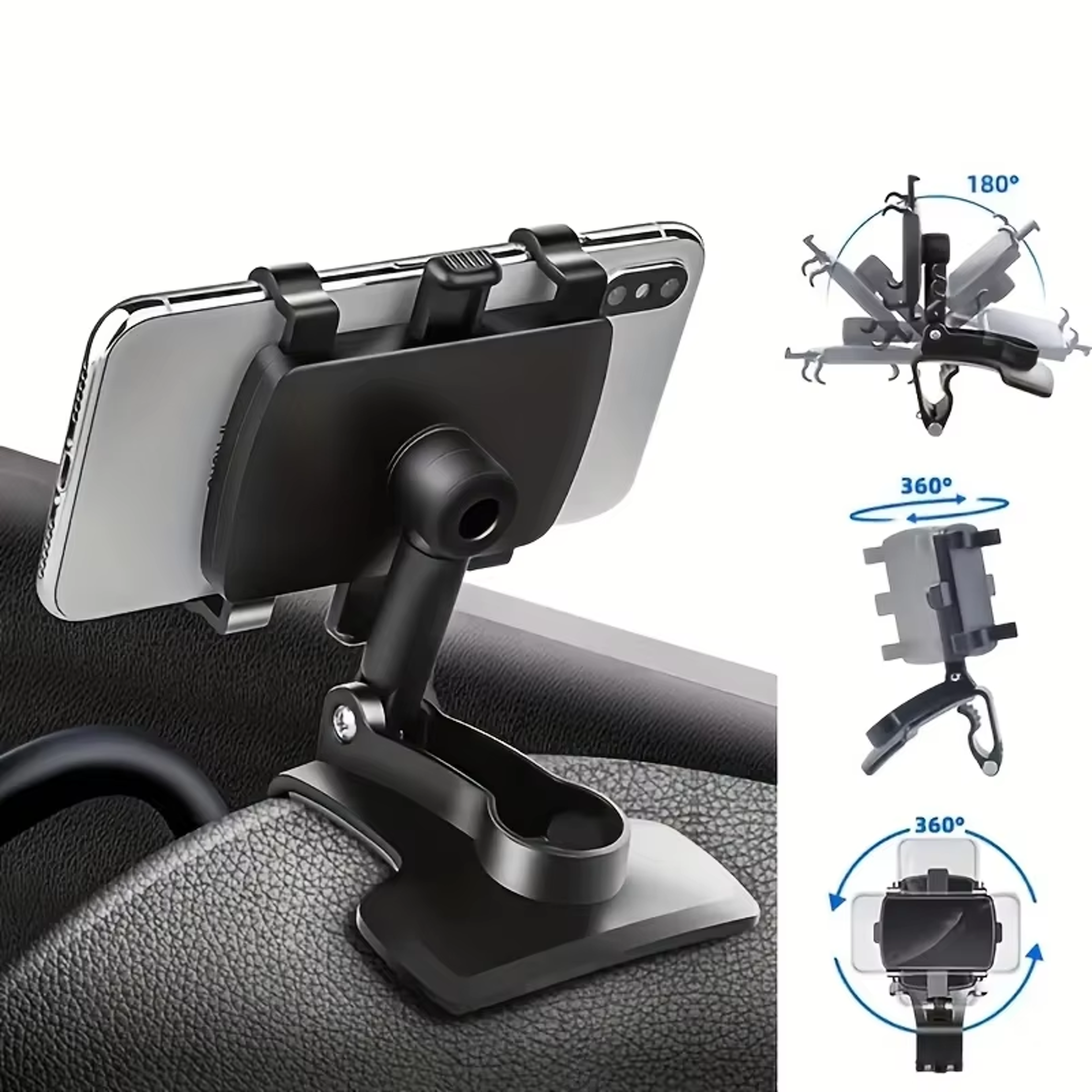 Rotating Car Phone Mount Universal Dashboard Phone Holder For Smartphones 3