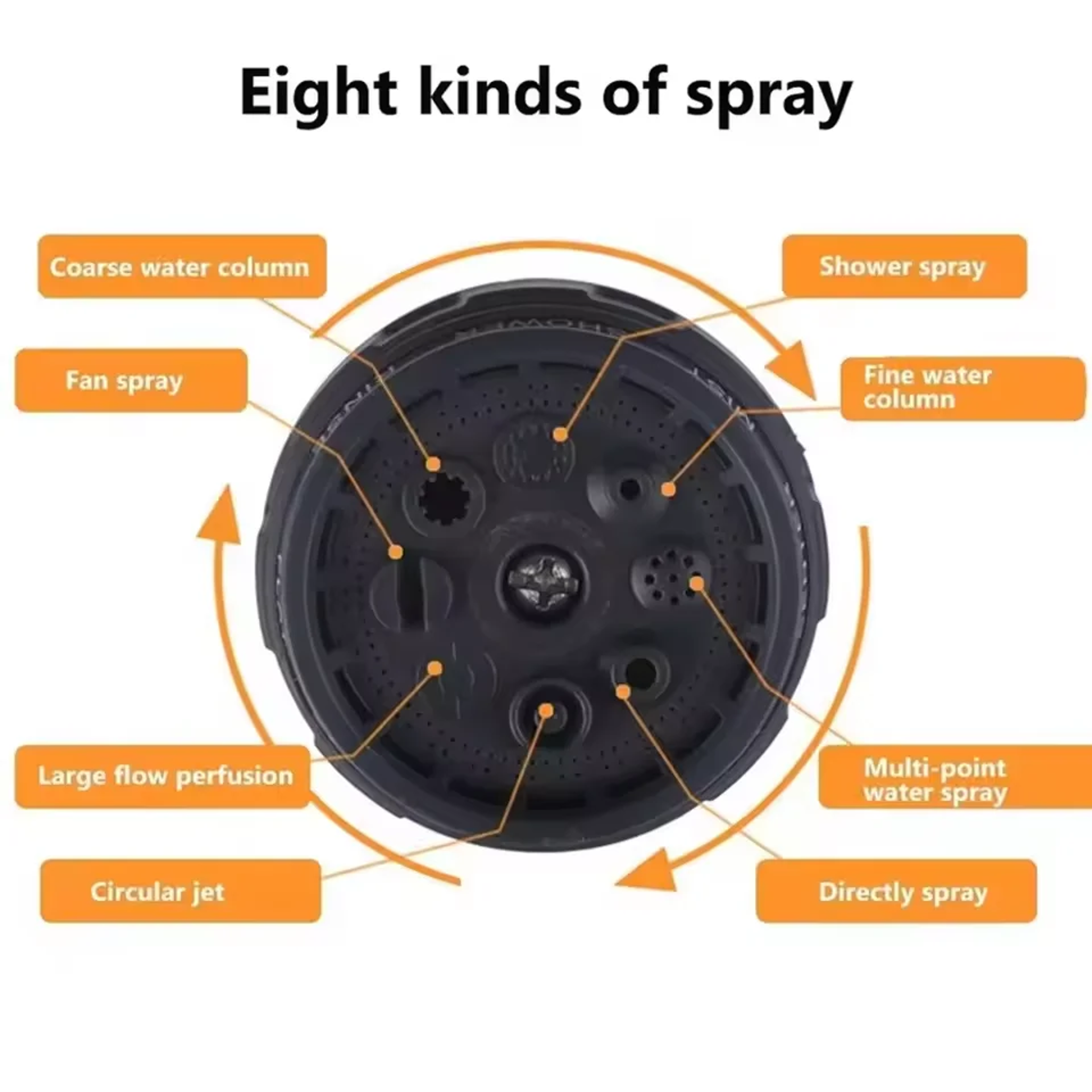 Pattern Garden Hose Nozzle High Pressure Water Spray Nozzle For Car Washing Lawn Watering  Cleaning 3