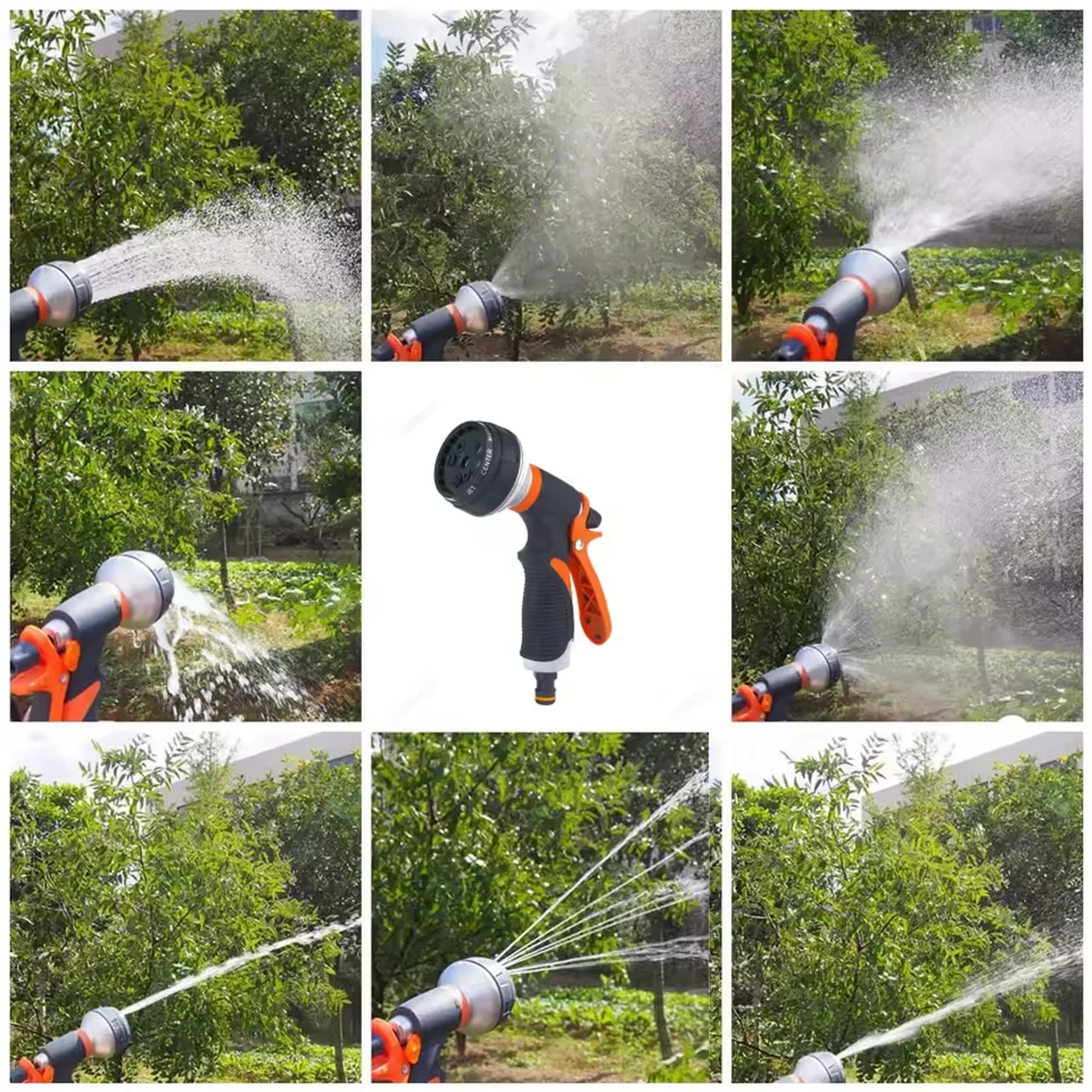 Pattern Garden Hose Nozzle High Pressure Water Spray Nozzle For Car Washing Lawn Watering  Cleaning 5