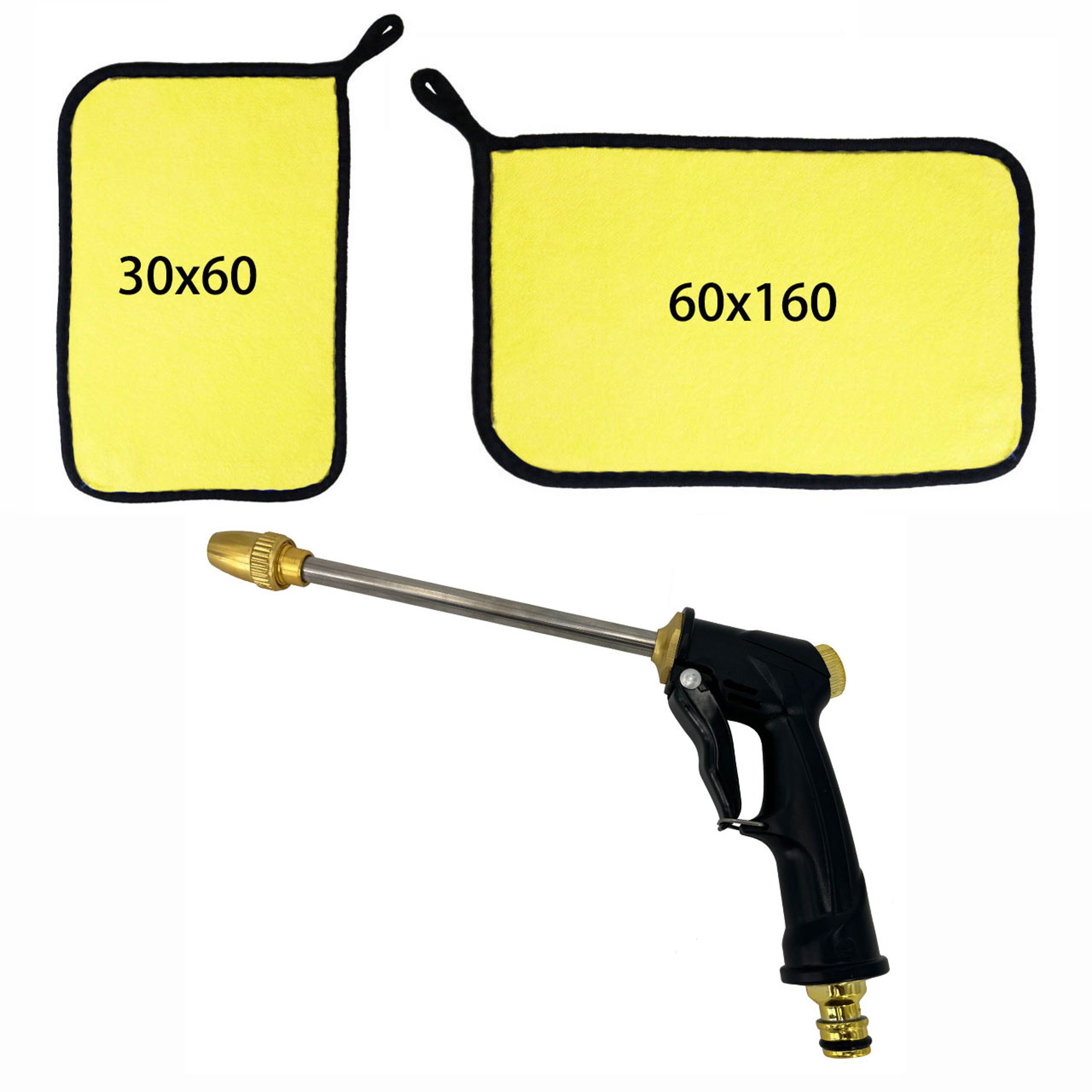 High Pressure Water Gun Car Wash Spray Gun With Garden Hose Nozzle Cleaning Kit 6