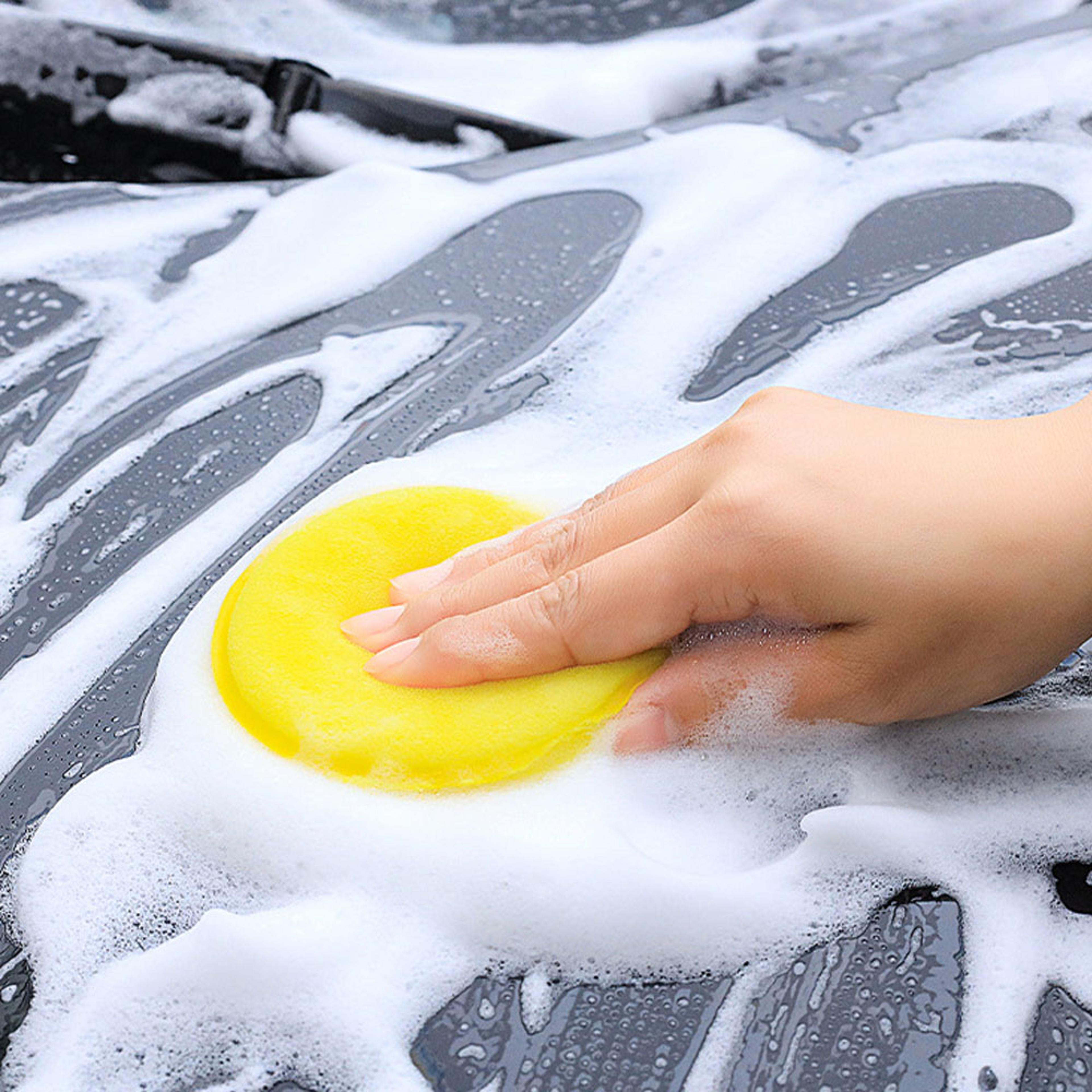 Car Wax Applicator Foam Sponge Pads 10cm Car Detailing Pad For Waxing Polishing And Cleaning 4