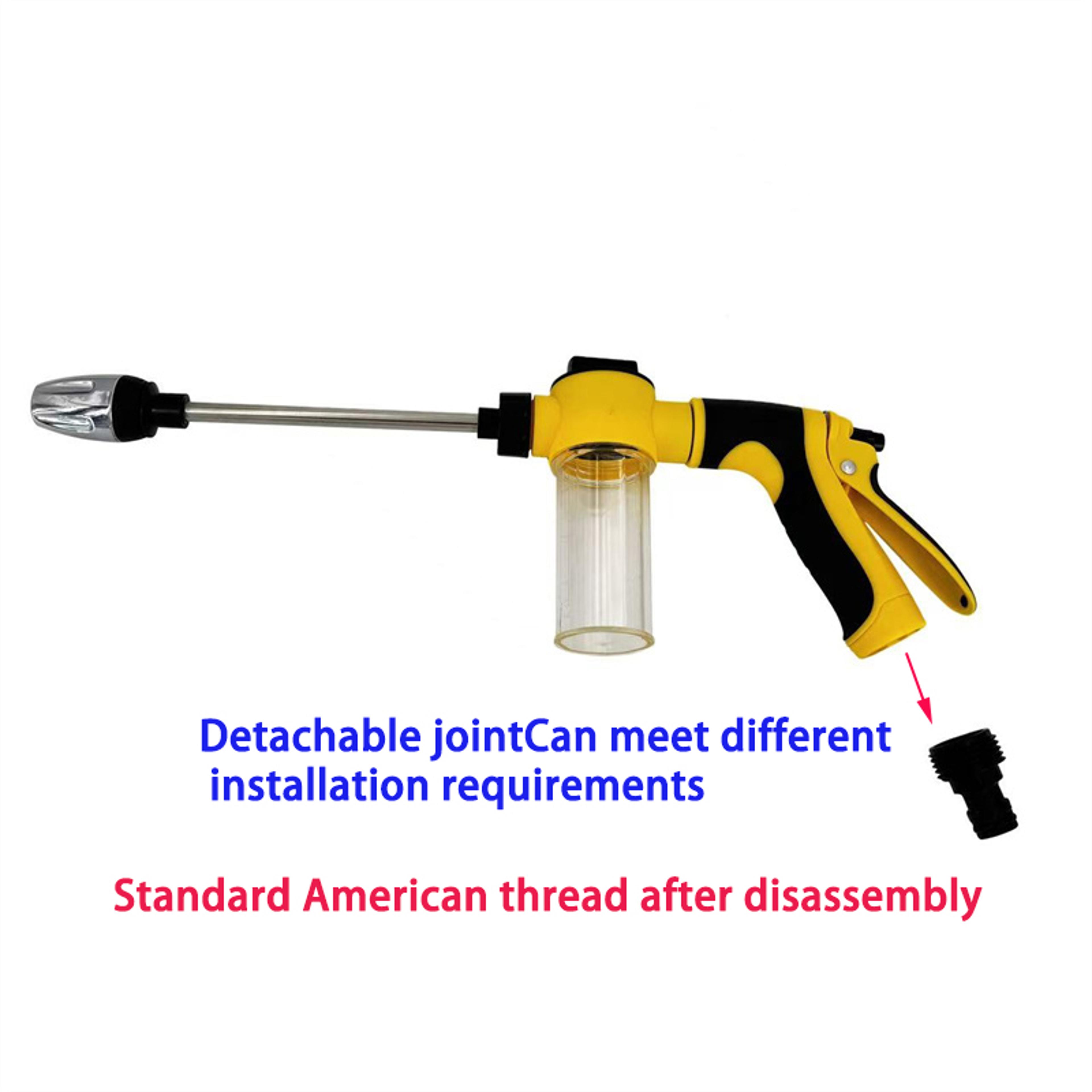 Rotating Nozzle High Pressure Water Gun Car Wash Kit Garden Hose Sprayer 3
