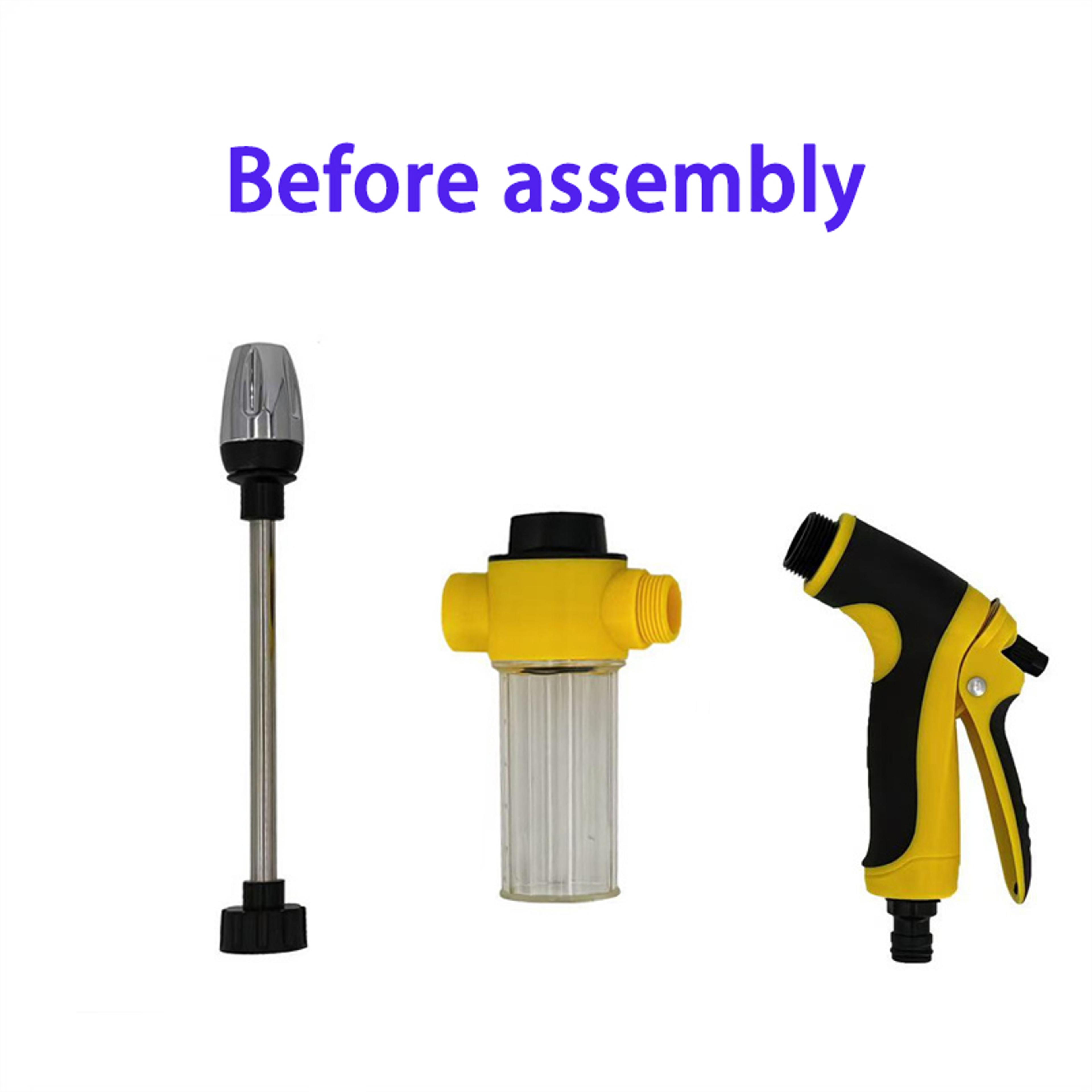 Rotating Nozzle High Pressure Water Gun Car Wash Kit Garden Hose Sprayer 5