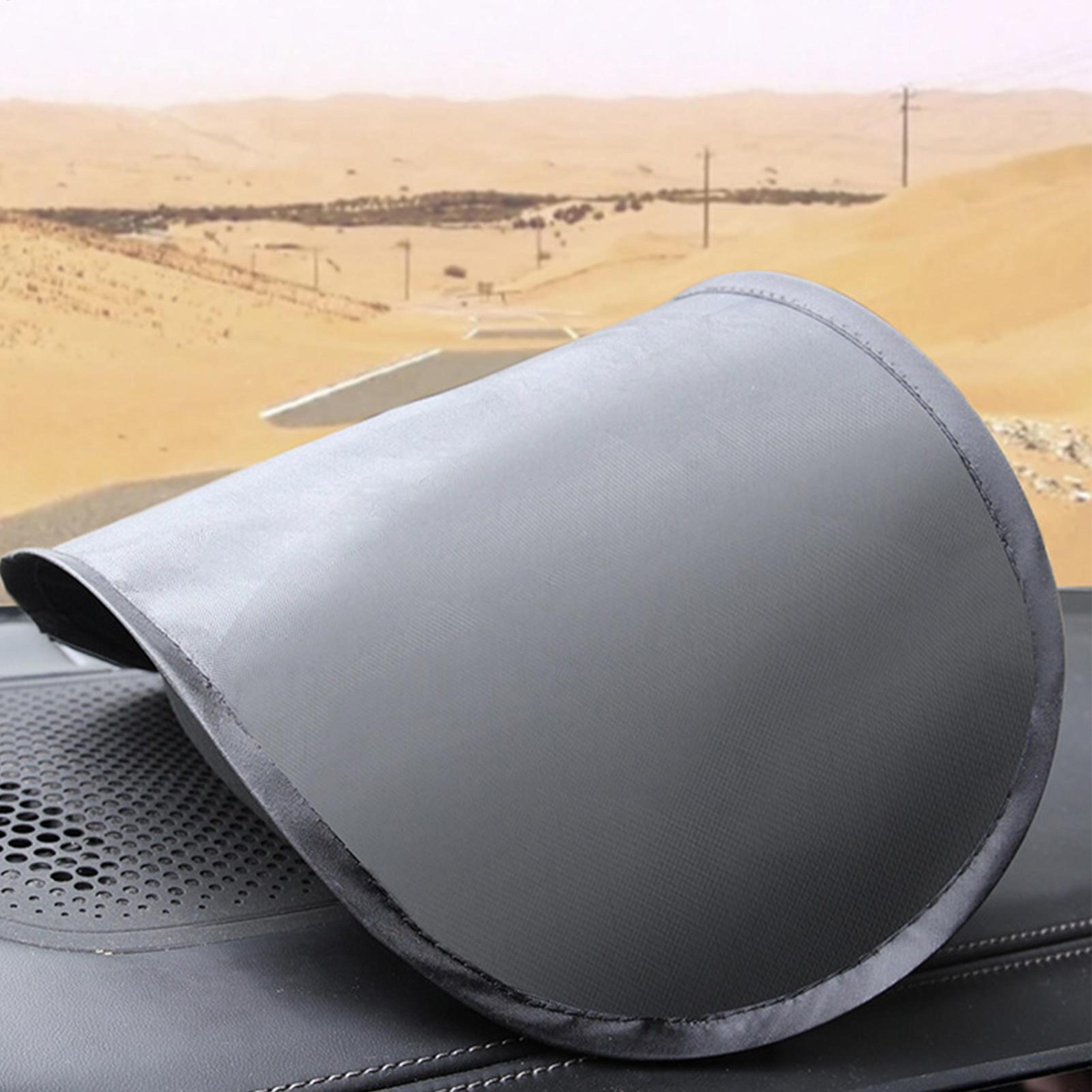 Foldable Car GPS Navigation Sunshade Visor Cover Anti Glare Dashboard Screen Shade 4