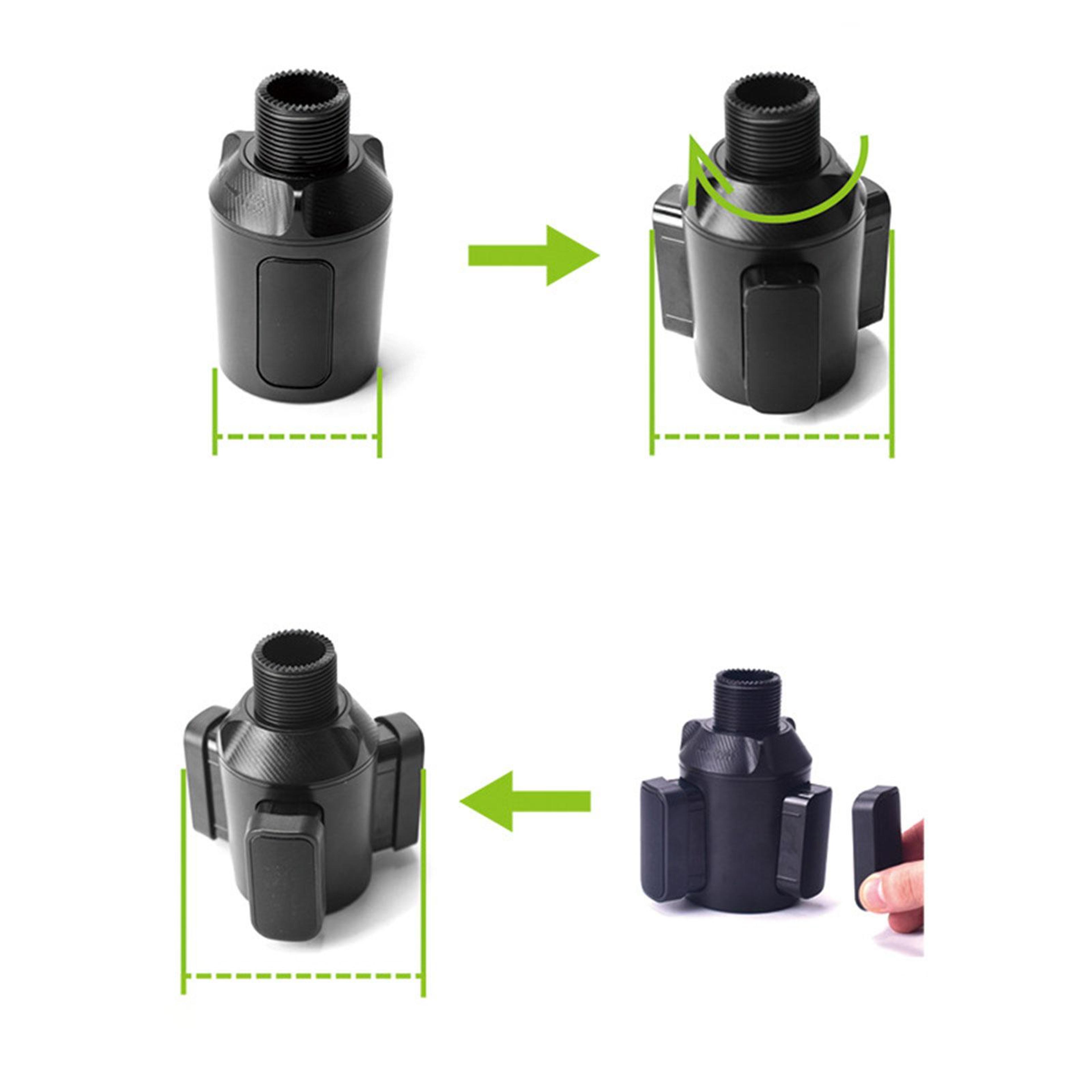 Car Cup Holder Expander With Drink And Snack Holder For Large Bottles And Mugs 4
