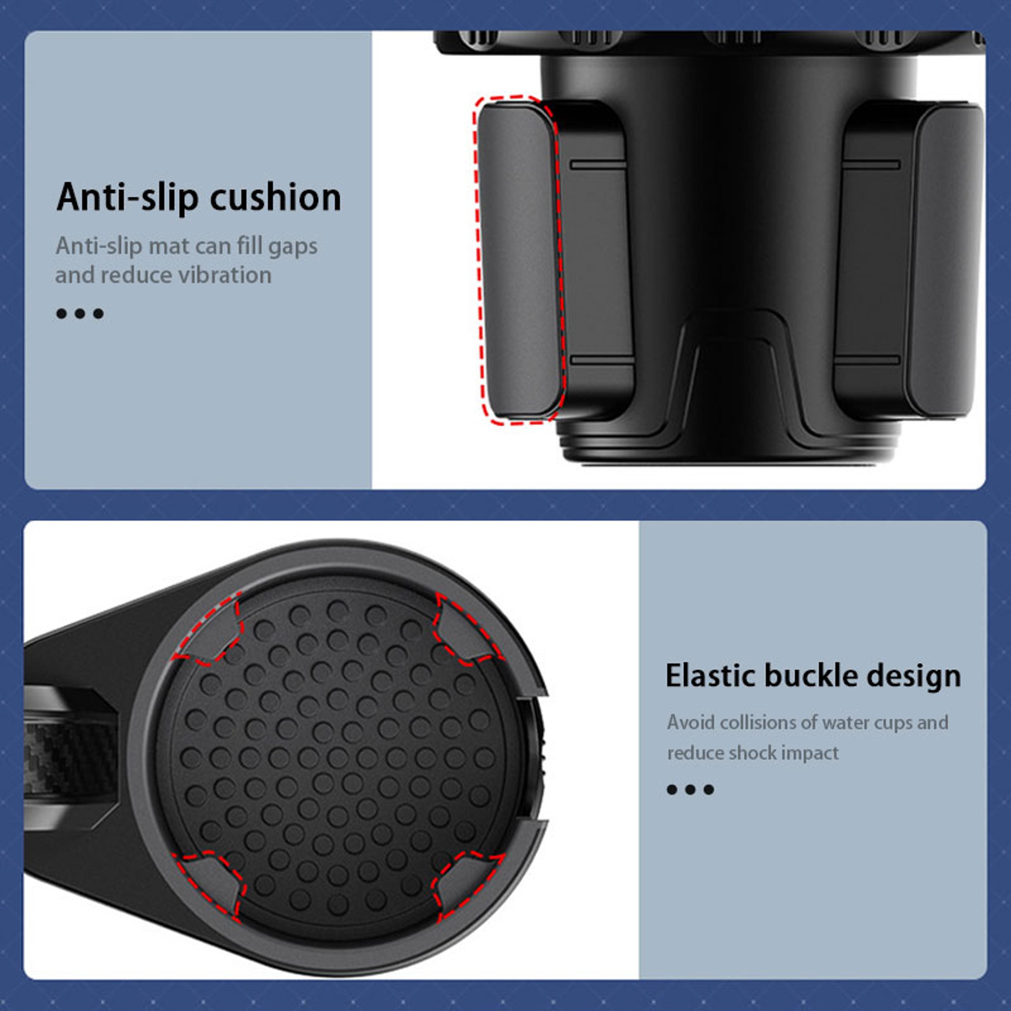 Car Cup Holder Expander With Adjustable Food Tray  Drink Holder 3