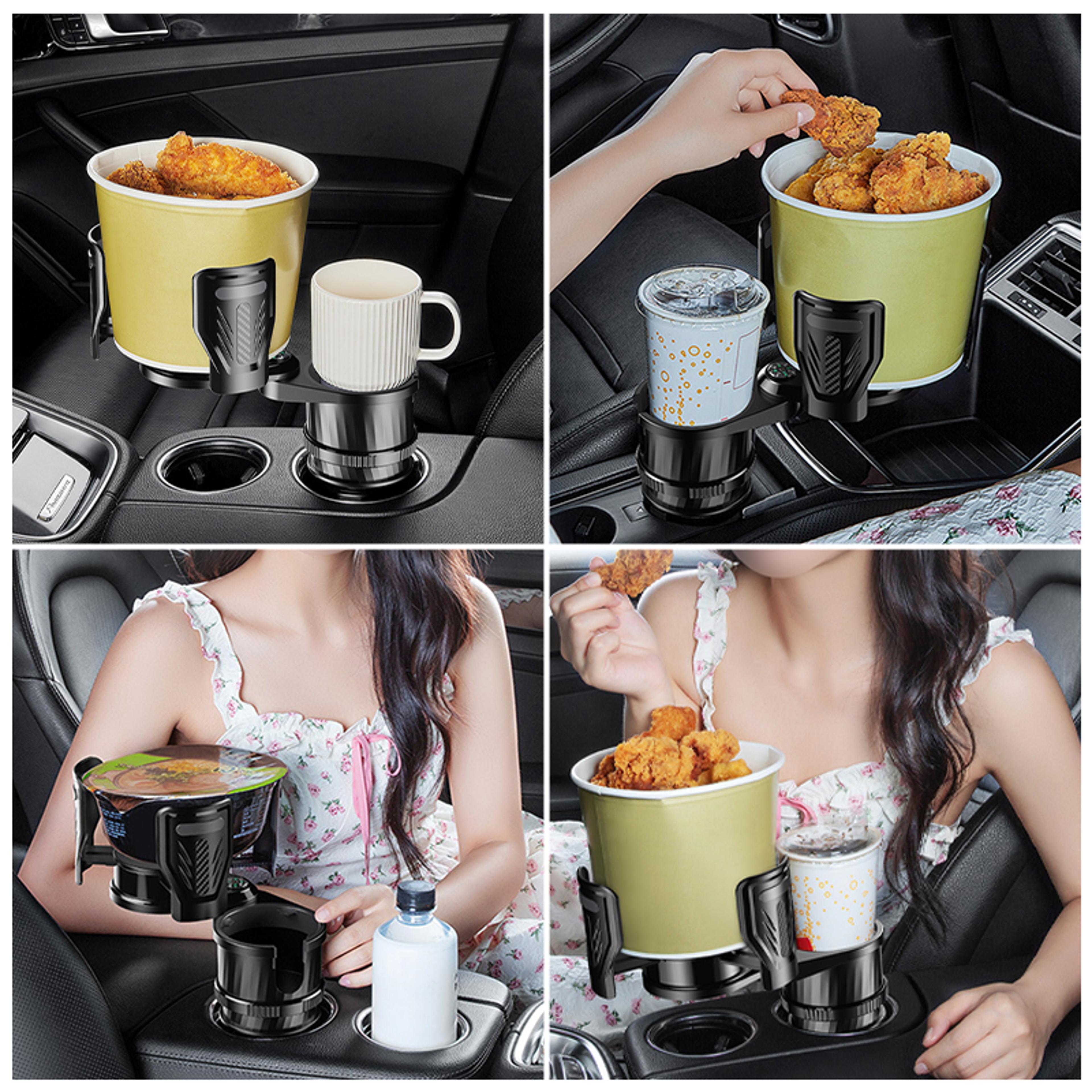Car Cup Holder Expander With Phone Holder  Bottle Organizer Adapter 3