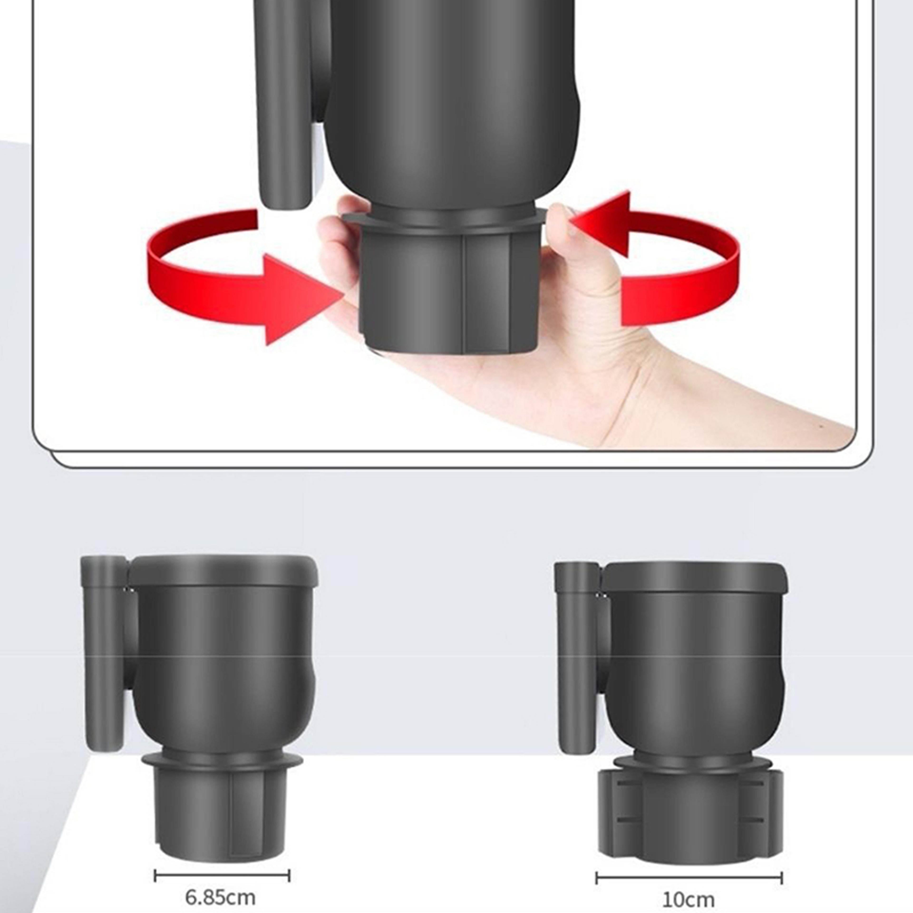 Car Cup Holder Expander With Phone Holder Bottle Organizer  Adjustable Car Cup Holder Adapter 4