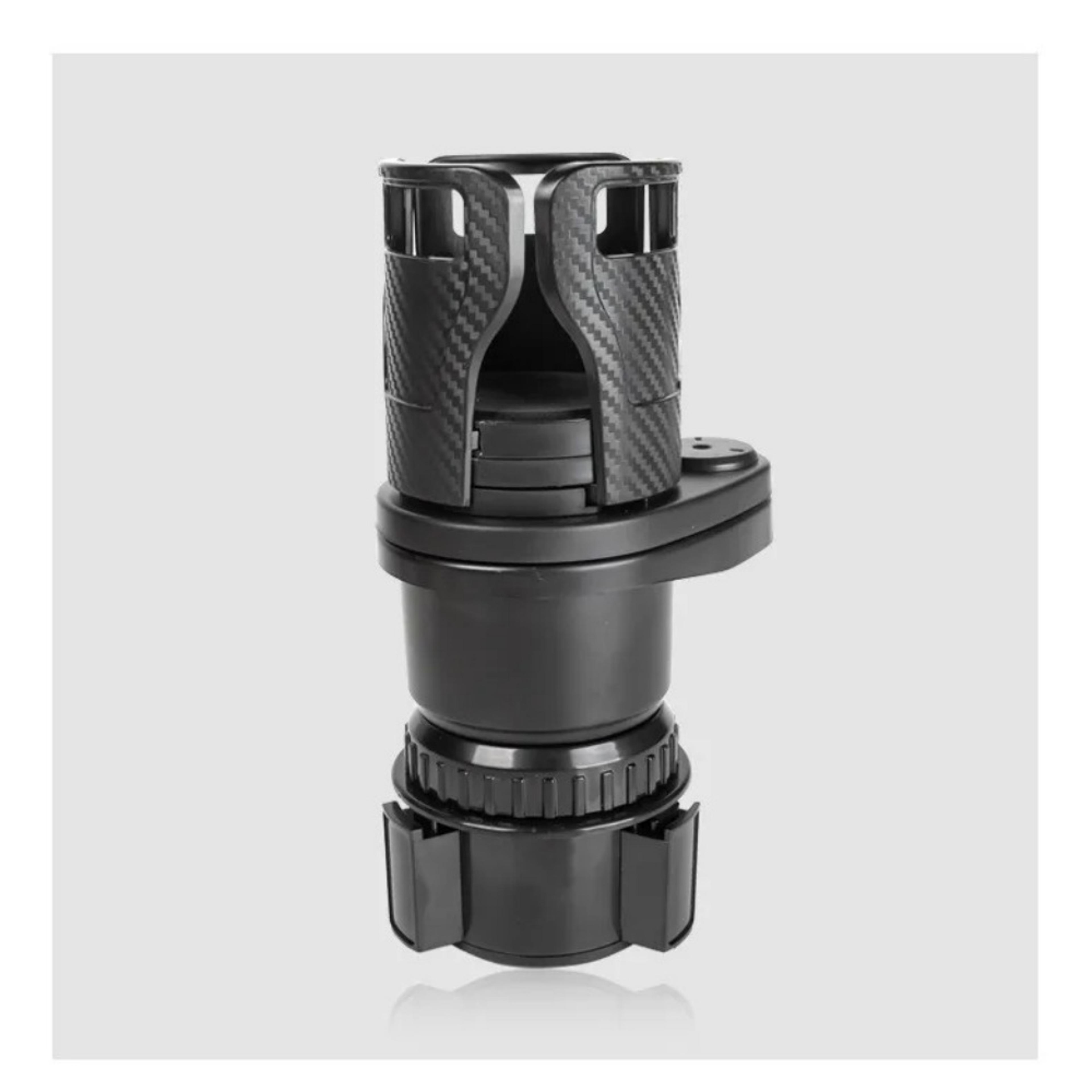 Car Cup Holder Expander With Phone Mount Adjustable Dual Cup Organizer 5
