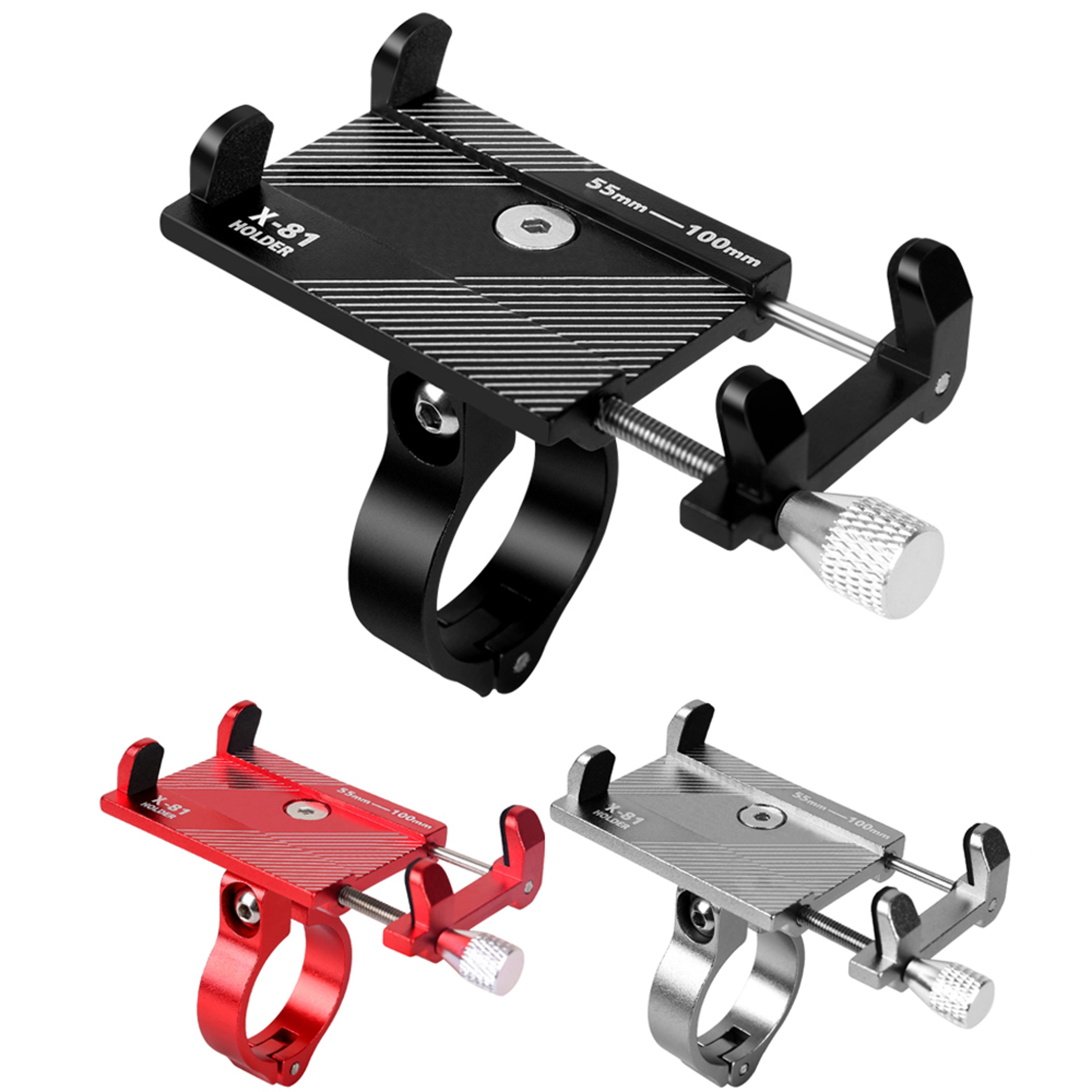Universal Aluminum Bike Phone Mount 360 Rotation Motorcycle Handlebar Phone Holder 1