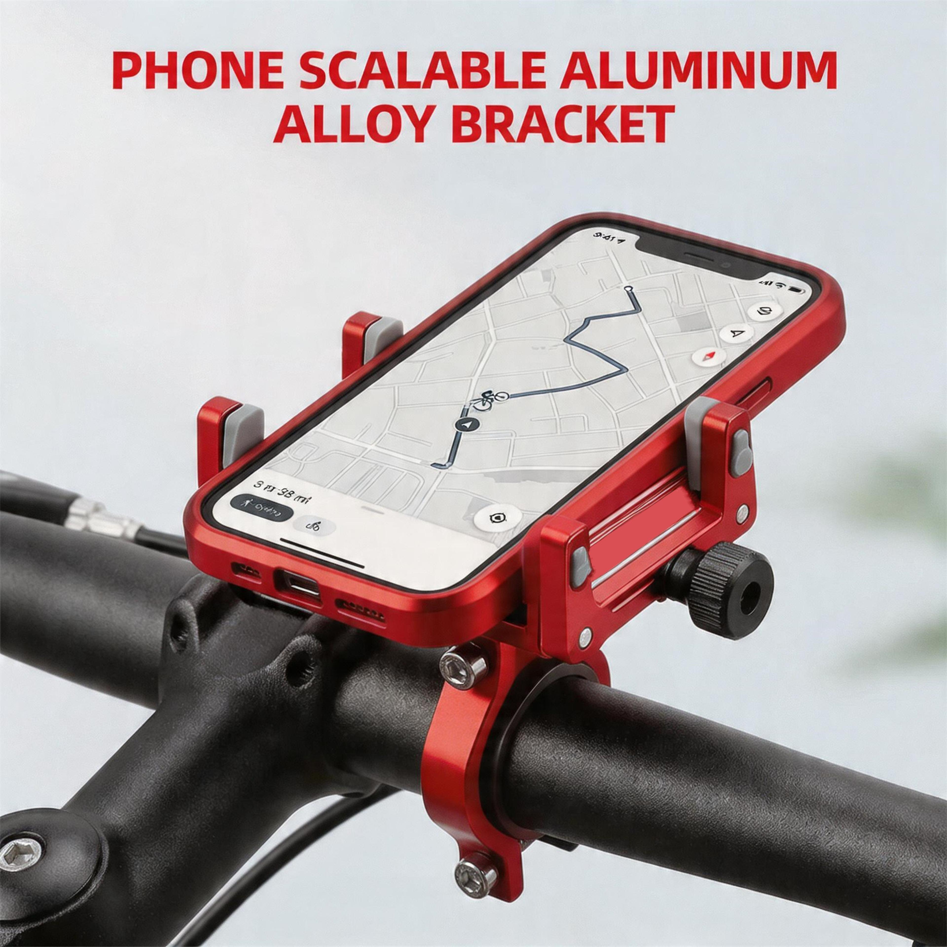 CNC Aluminum Motorcycle Phone Mount With Claw Grip For Bikes Bikes  Scooters 1