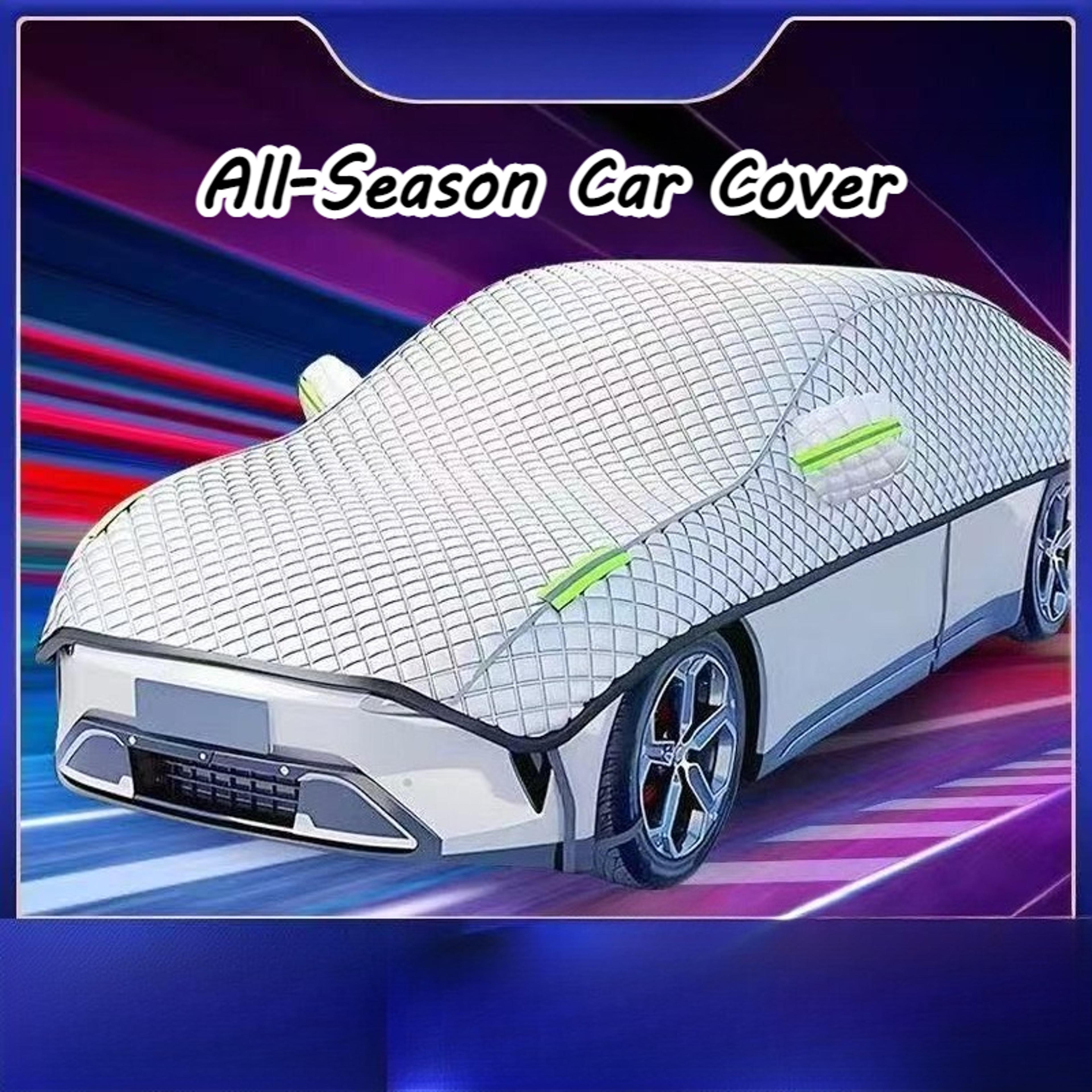 Universal Waterproof Half Car Cover For Sedan  SUV With UV Sun Protection And Heat Insulation 5