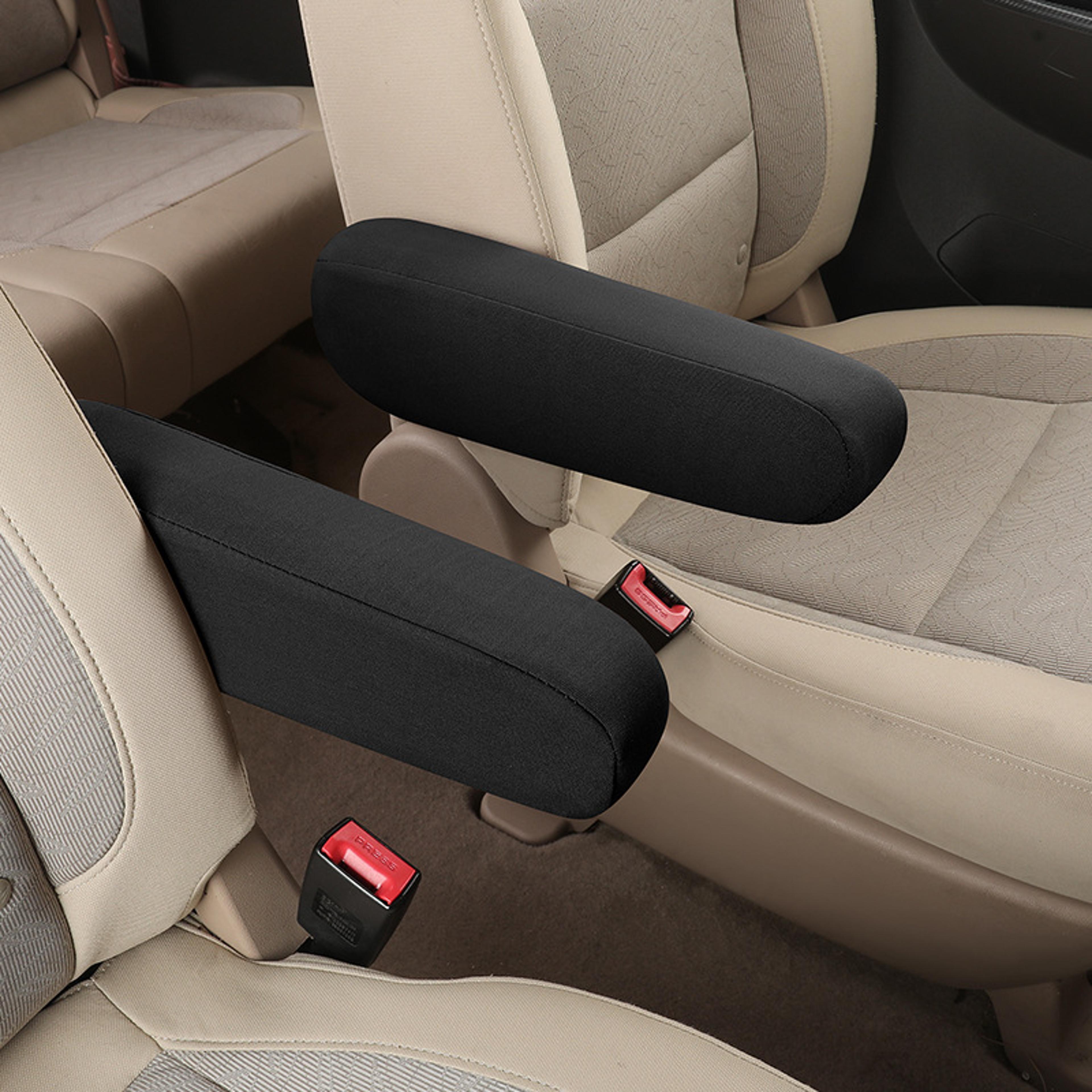 Universal Car Armrest Cover Washable Center Console Protector With Elastic Fit 0