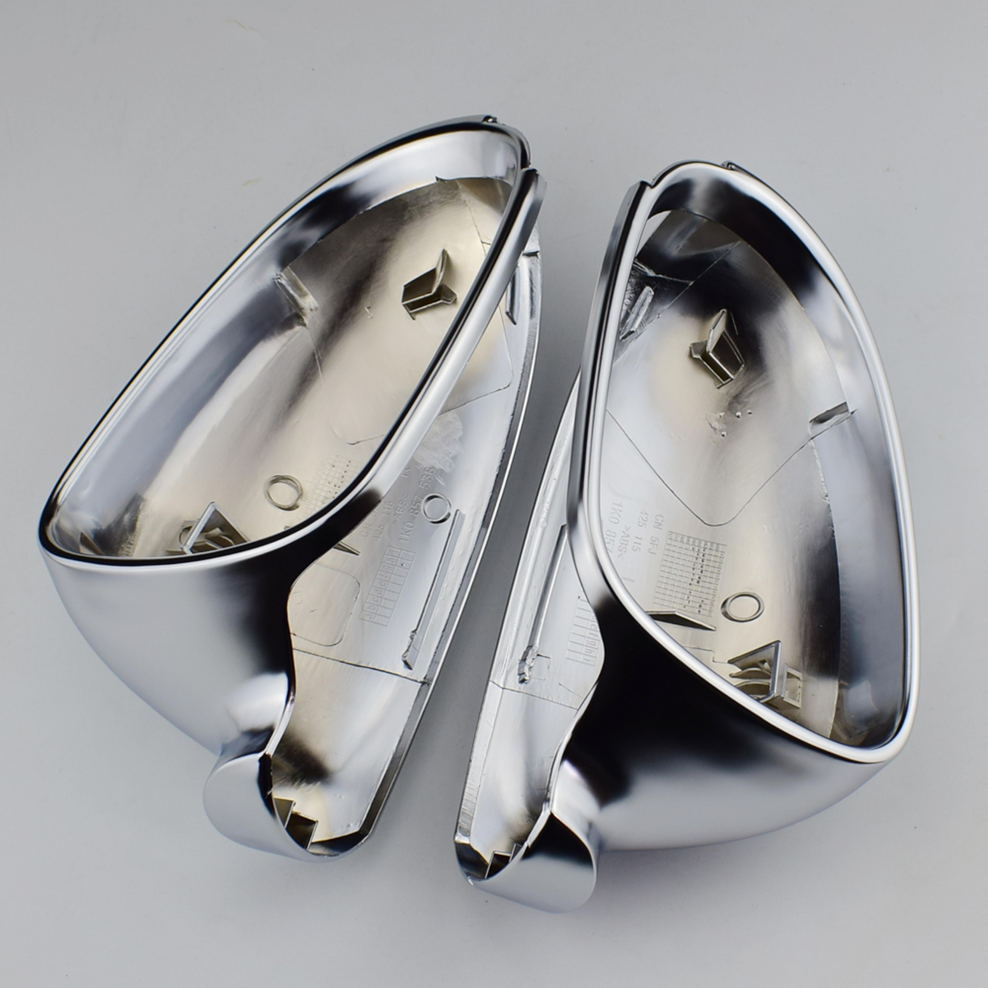Glossy Chrome Side Mirror Covers For VW Golf GTI Passat 2