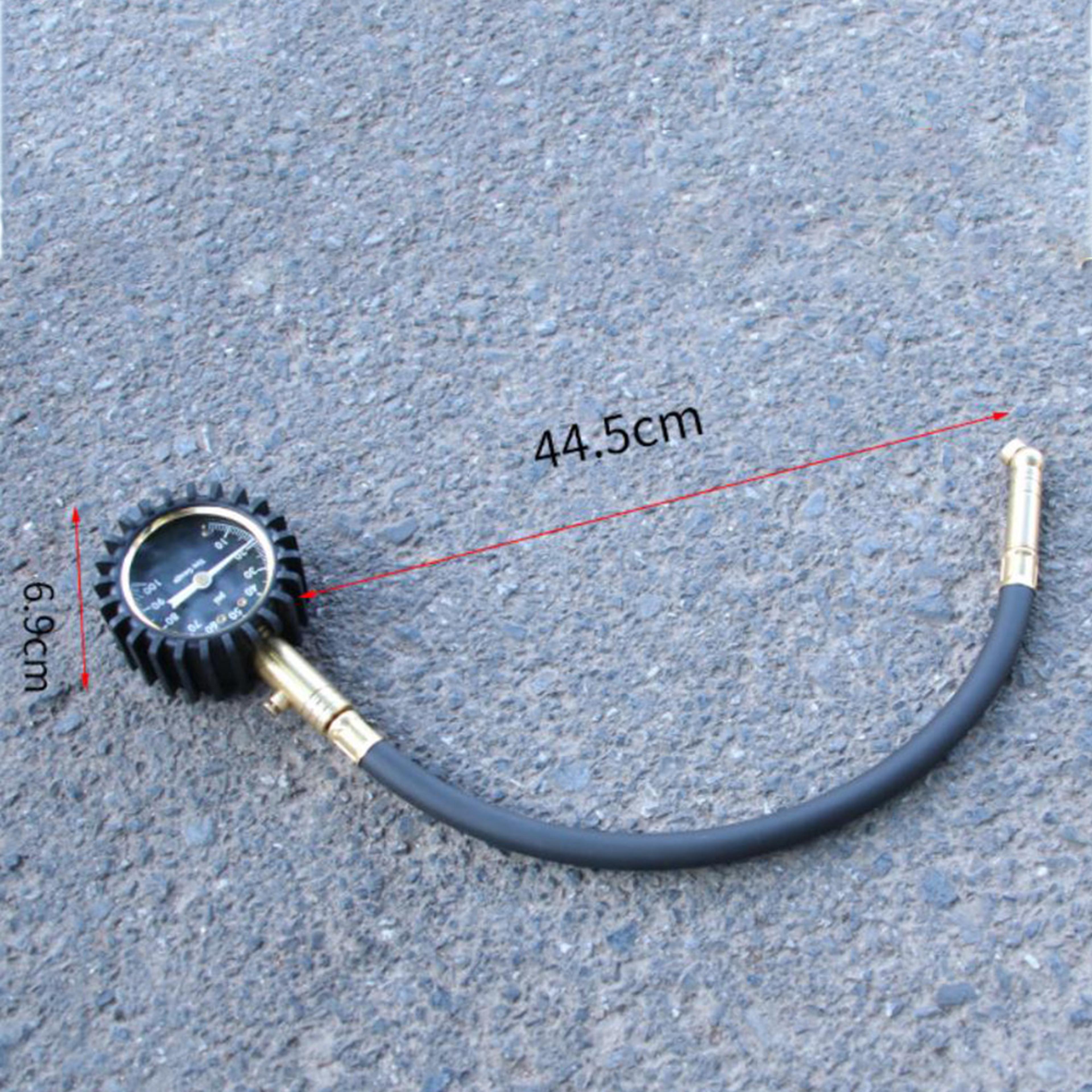 Portable Car Tire Pressure Gauge PSI With Flexible Hose For Accurate Air Checks 4