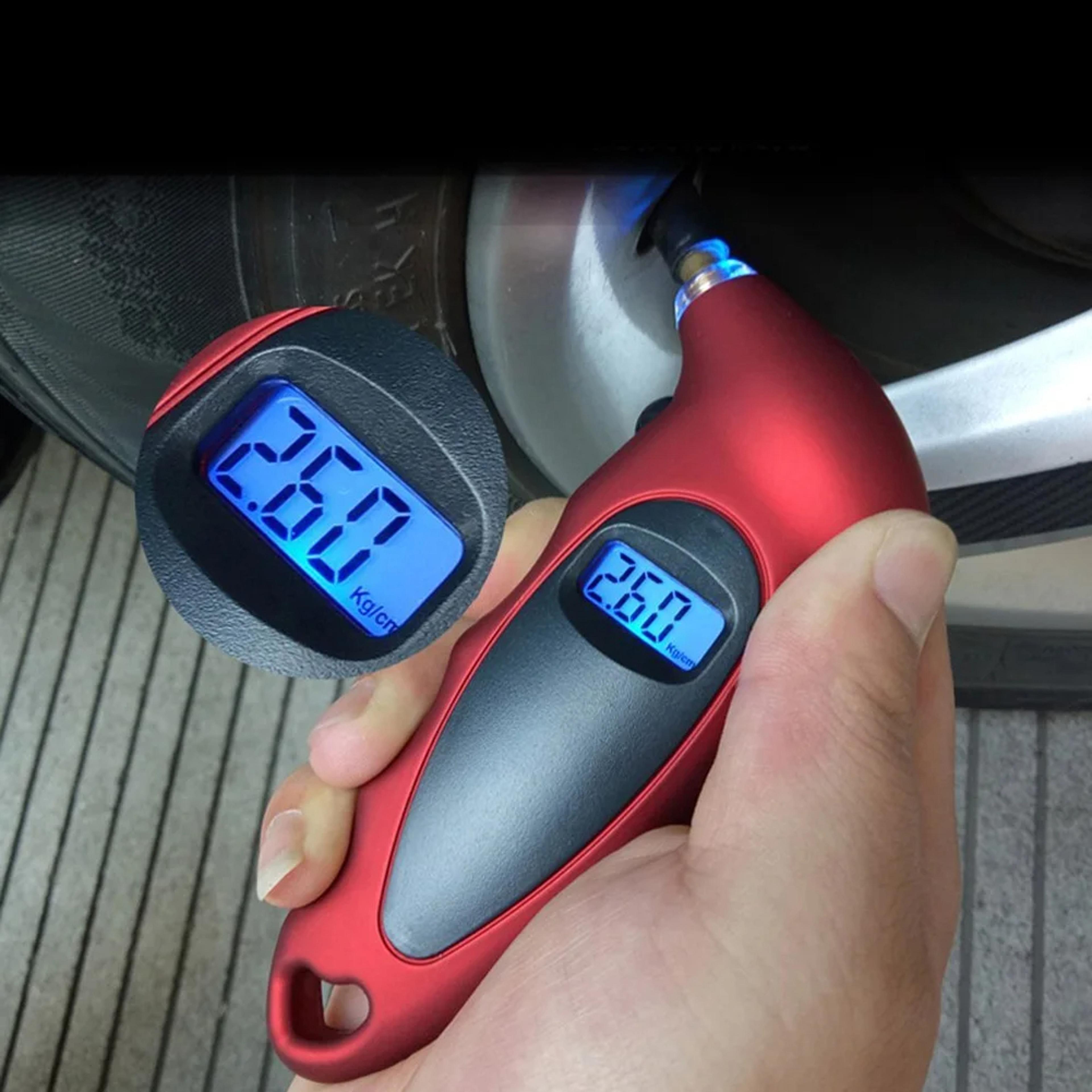 Digital Tire Pressure Gauge With Backlight LCD Display High Precision Car Air Pressure Tester 0