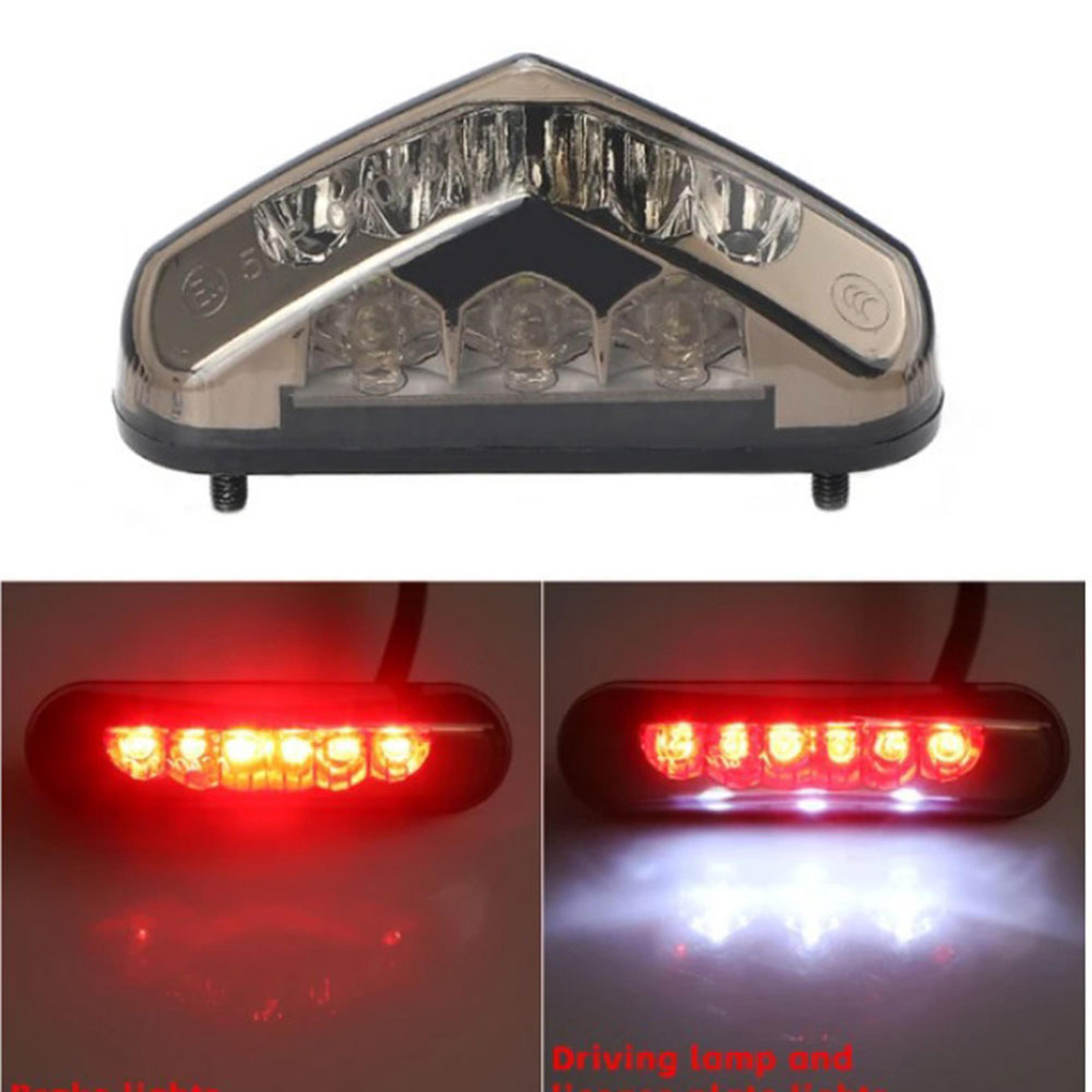 Mini Motorcycle LED Tail Light Rear Brake Lamp For ATV Dirt Bike Scooter 2