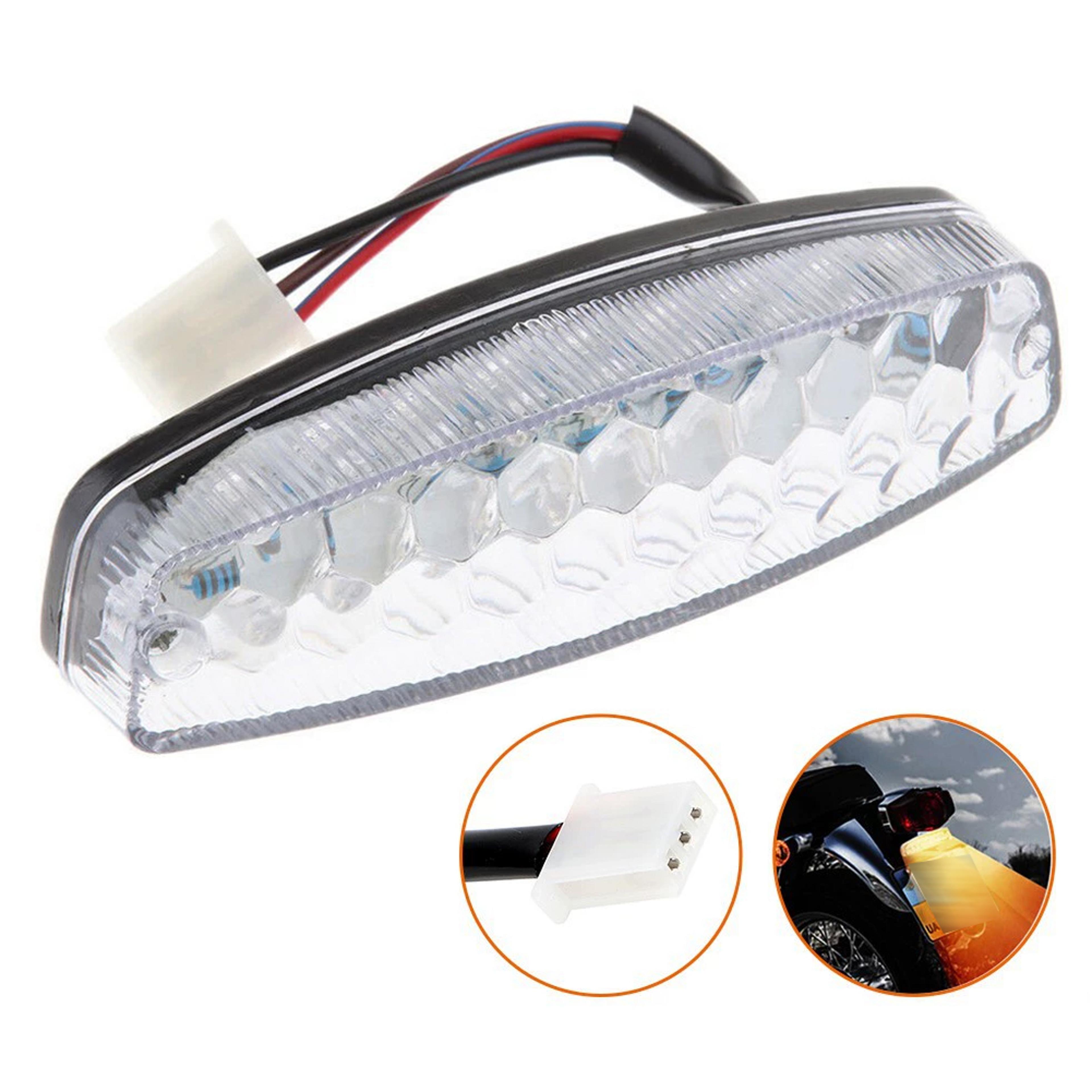 LED Rear Tail Brake Light Motorcycle Indicator Lamp For Quad Scooter Cafe Racer 2