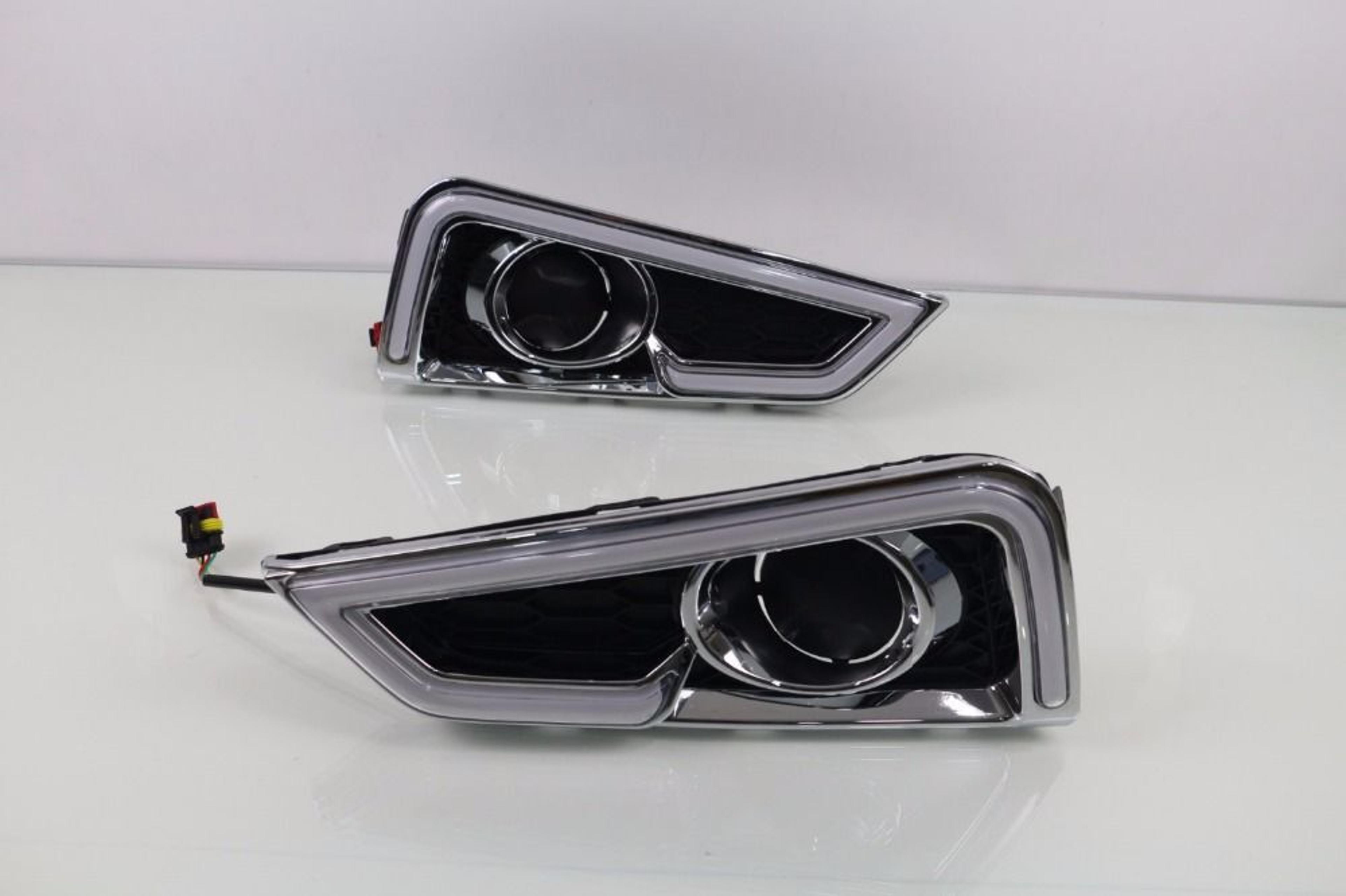 LED DRL Daytime Running Lights With Turn Signal 1