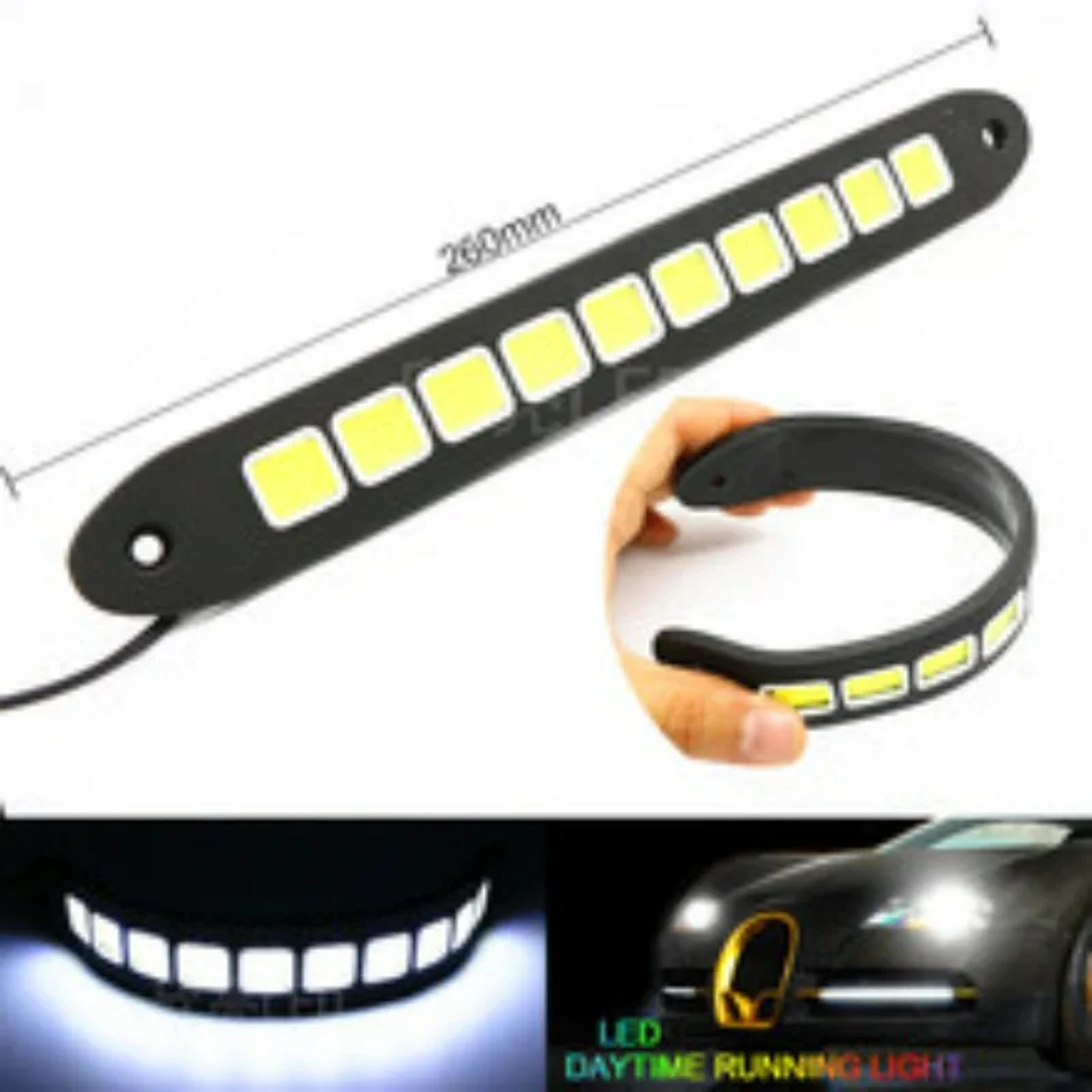 Flexible Silicone LED Daytime Running Light Waterproof Car DRL Strip For Auto Exterior Styling 4