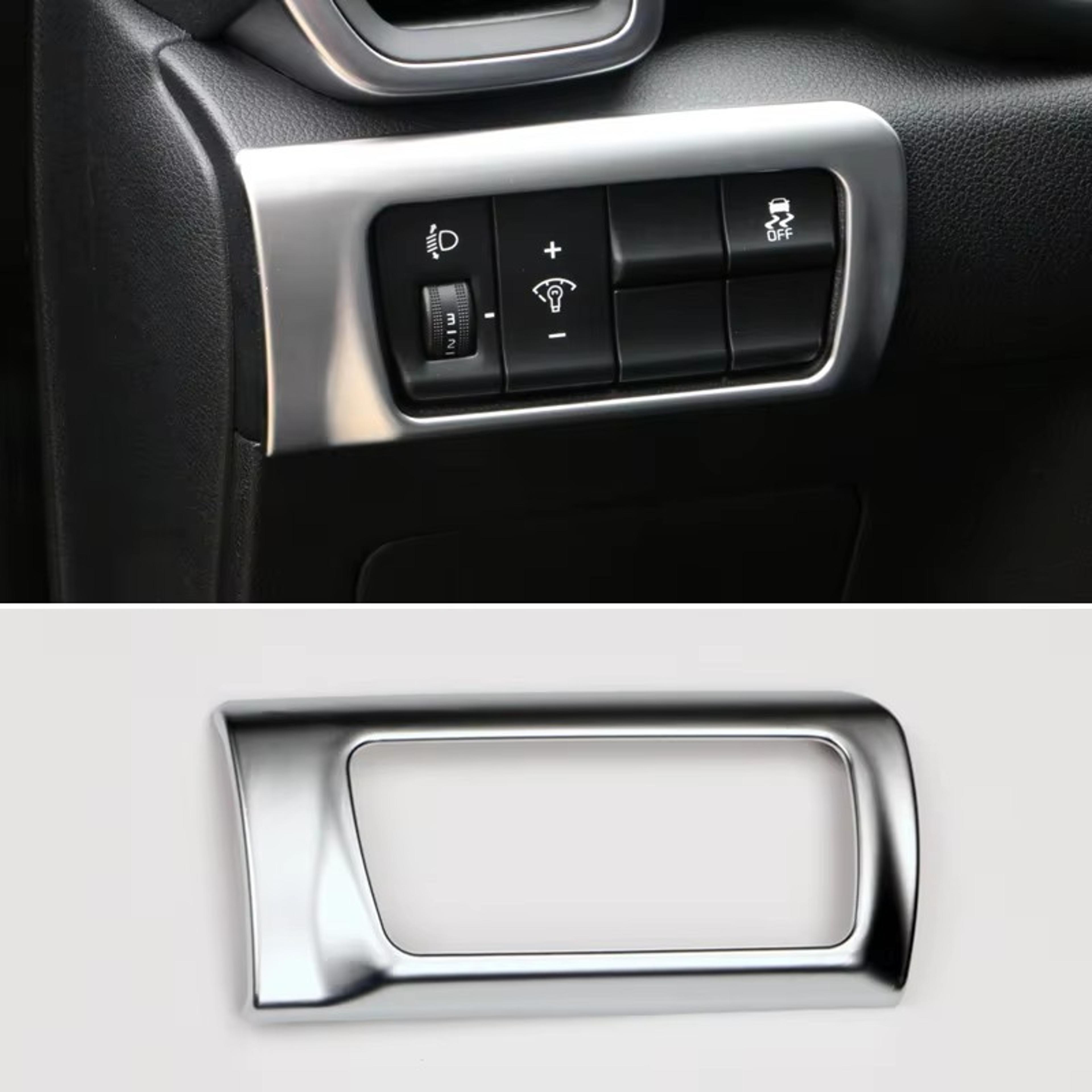 Headlight Switch Trim Silver Interior Accent Cover 5