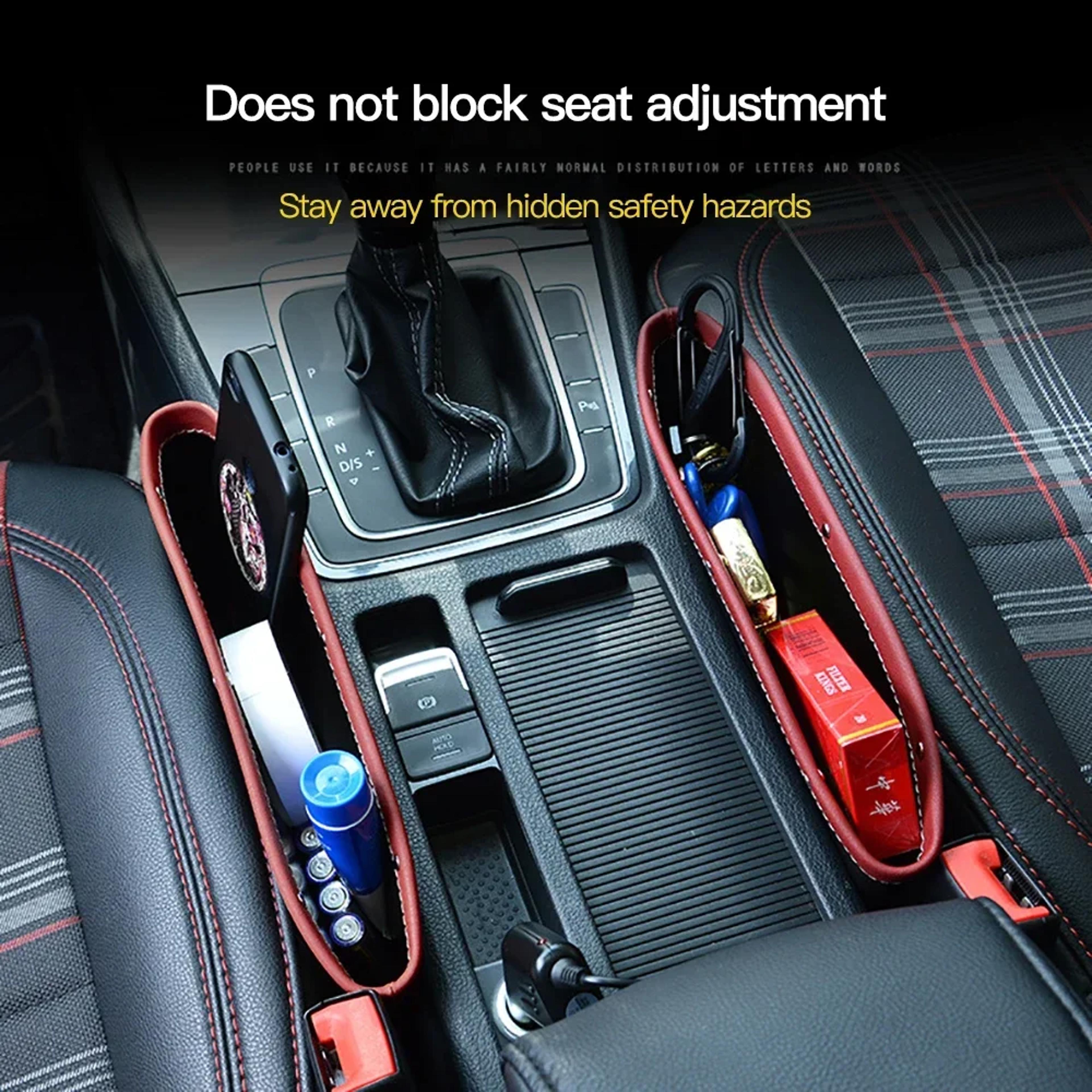 Universal Car Seat Gap Organizer And Console Storage Pocket 1