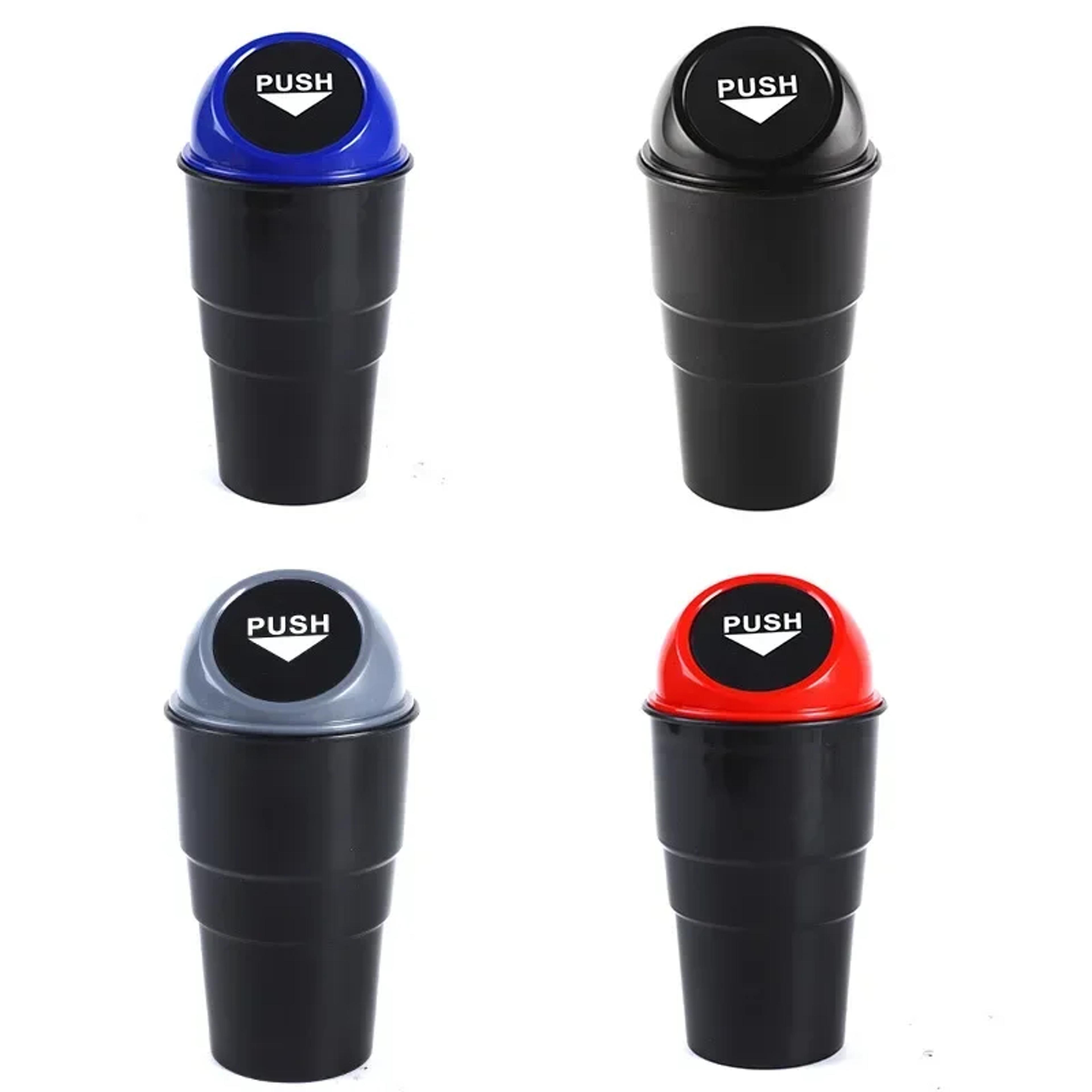 Compact Leakproof Car Trash Can With Lid For Cup Holders 4
