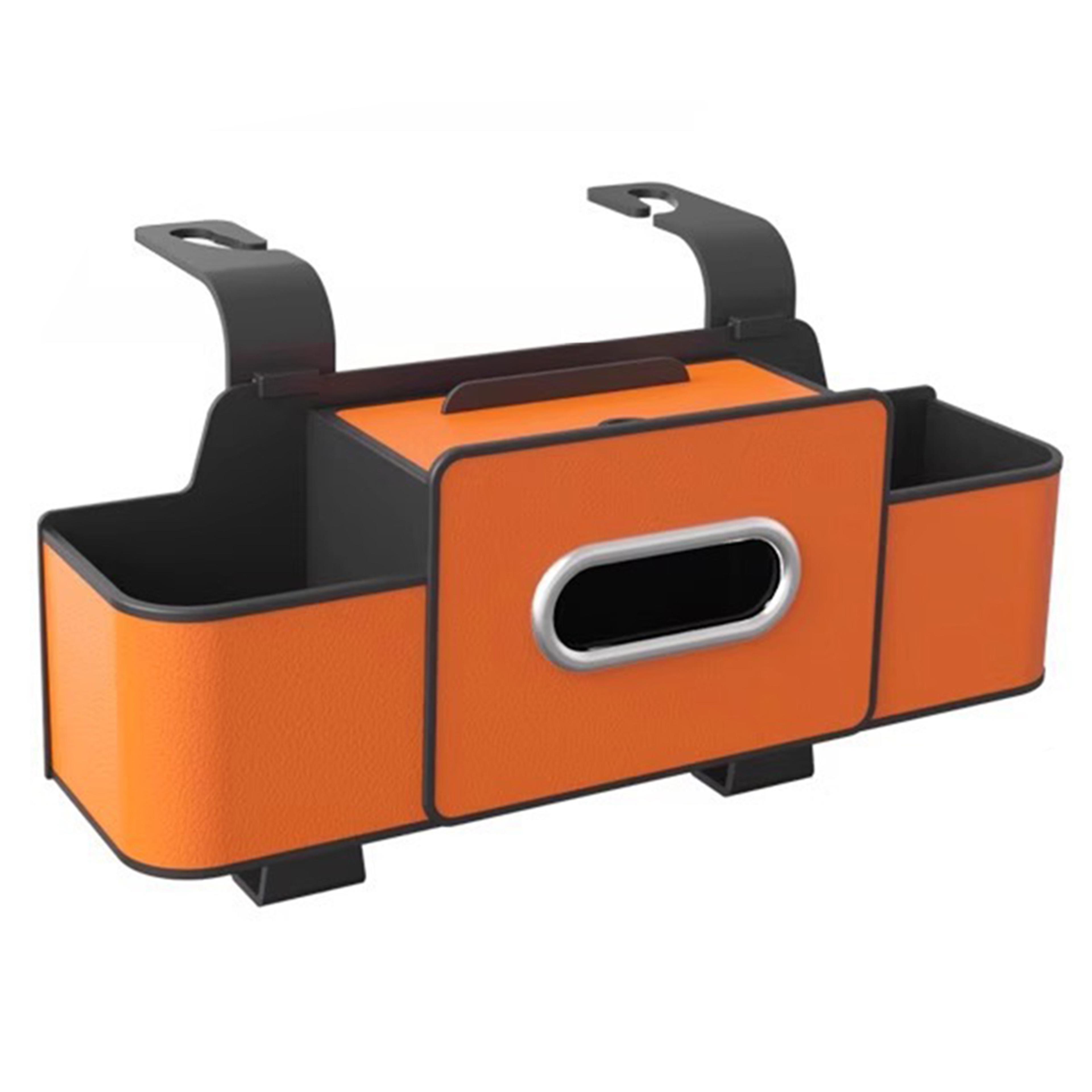 DriveNest Car Backseat Organizer With Tissue Holder And Dual Cup Holders 7