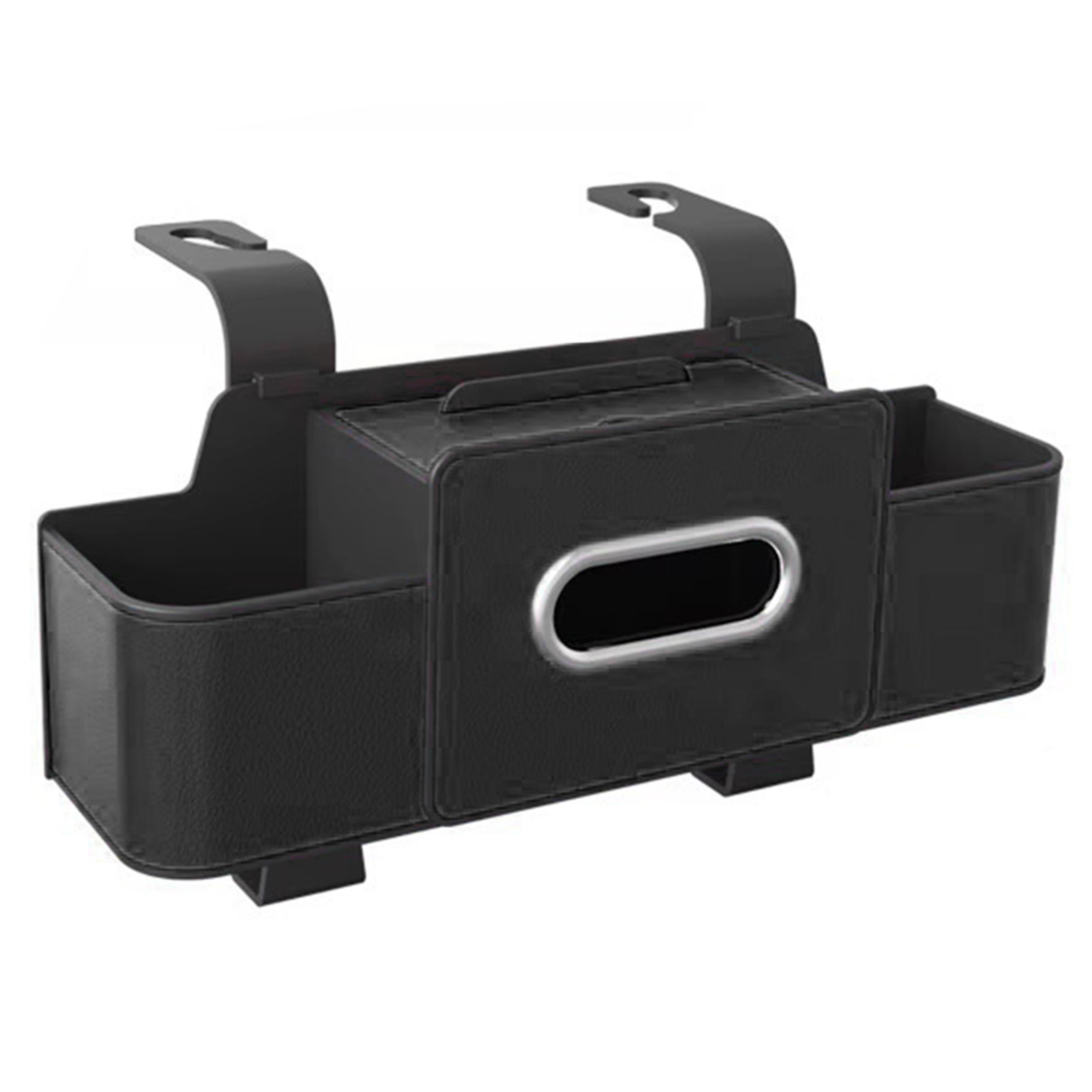 DriveNest Car Backseat Organizer With Tissue Holder And Dual Cup Holders 8