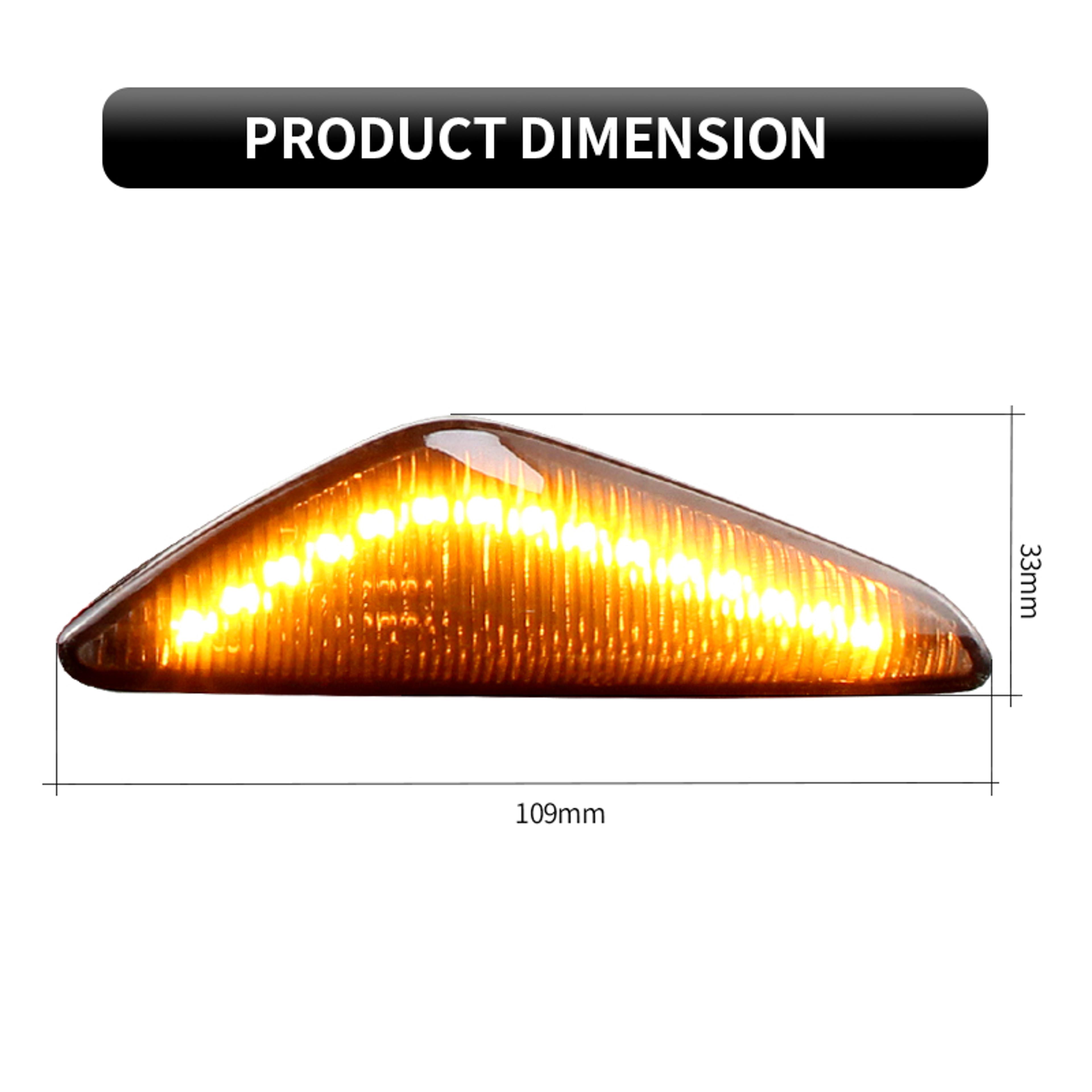 Dynamic LED Side Marker Lights With Sequential Turn Signals 4