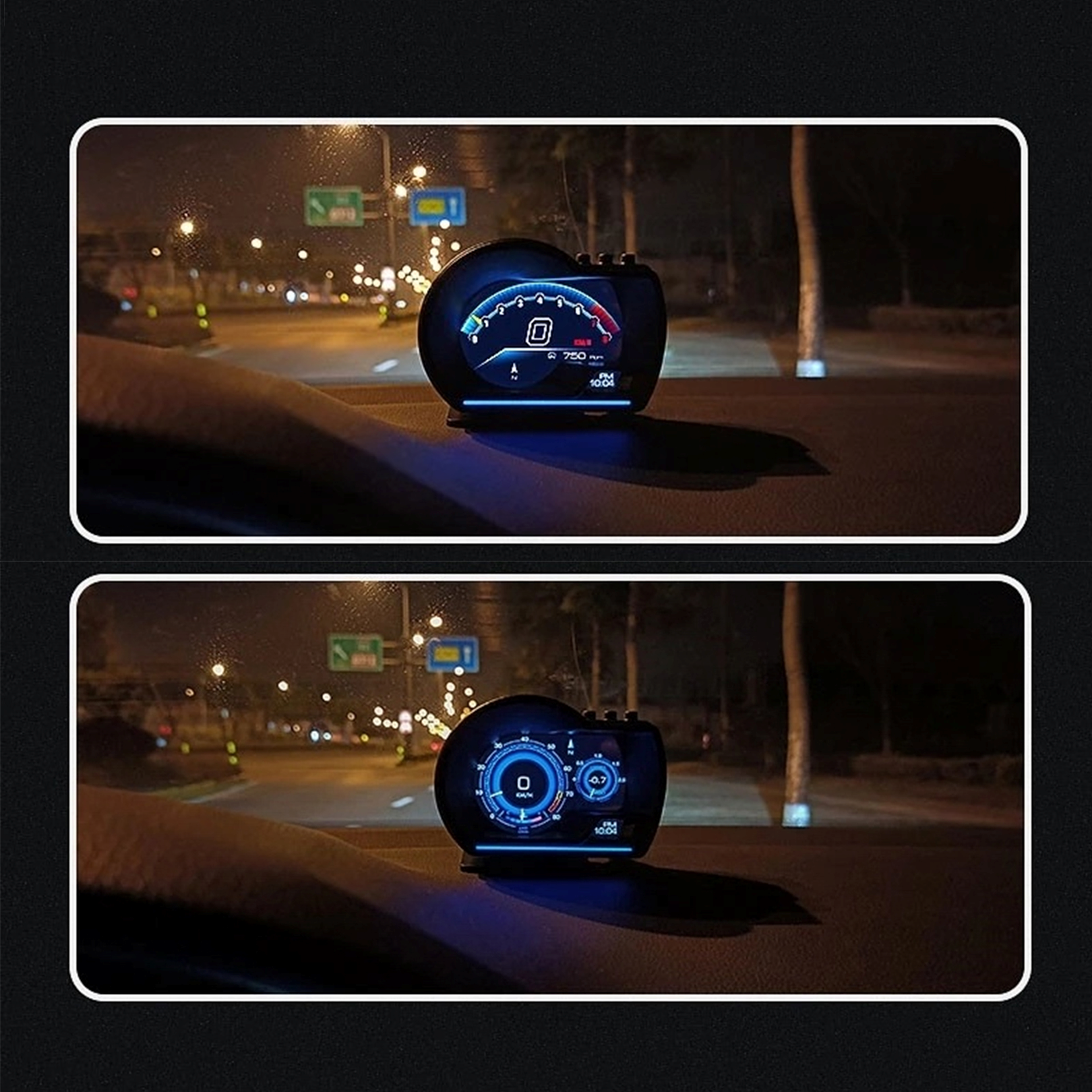 smartdrive car head up display with gps speedometer and rpm monitor