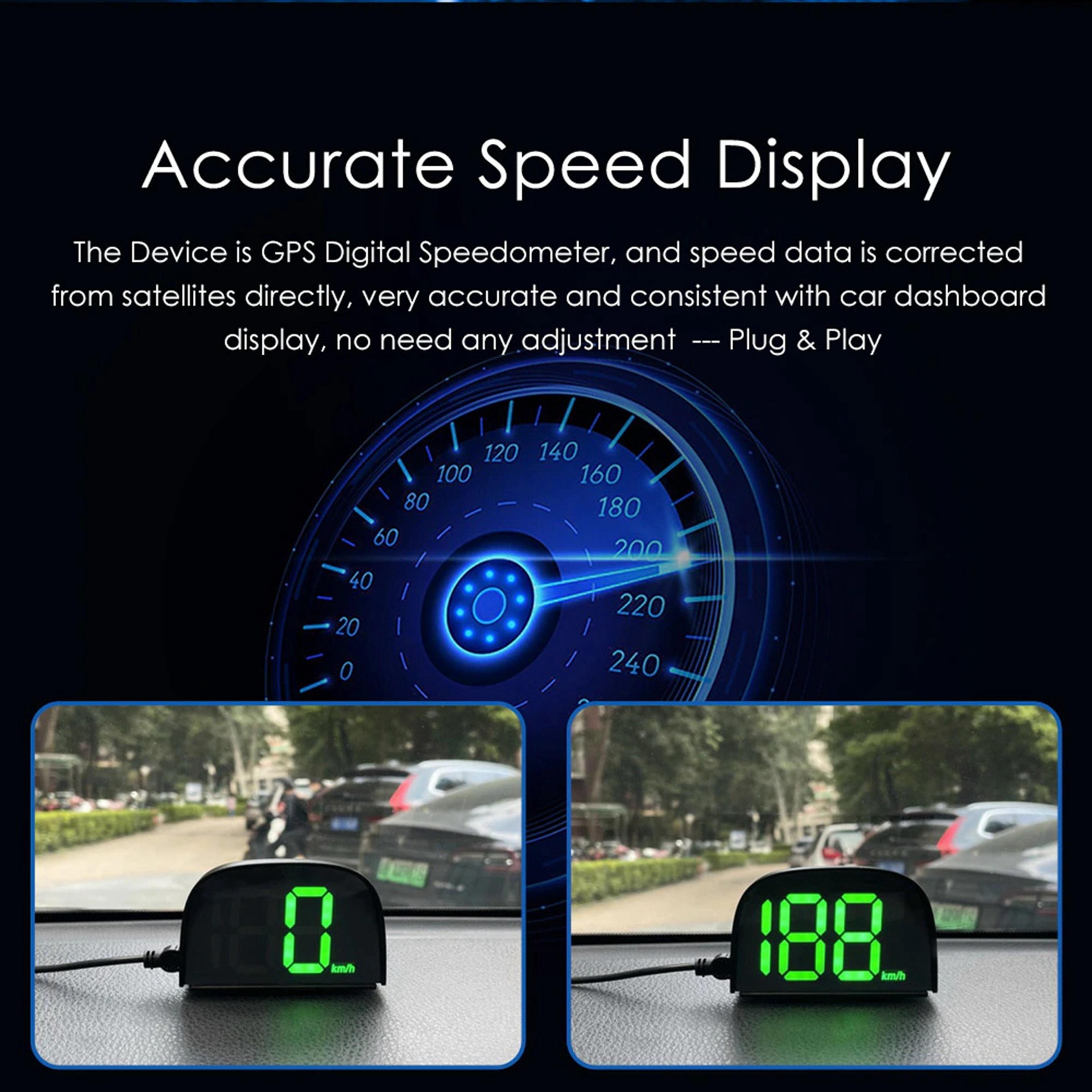 DriveView Universal GPS Car HUD Digital Speedometer 4