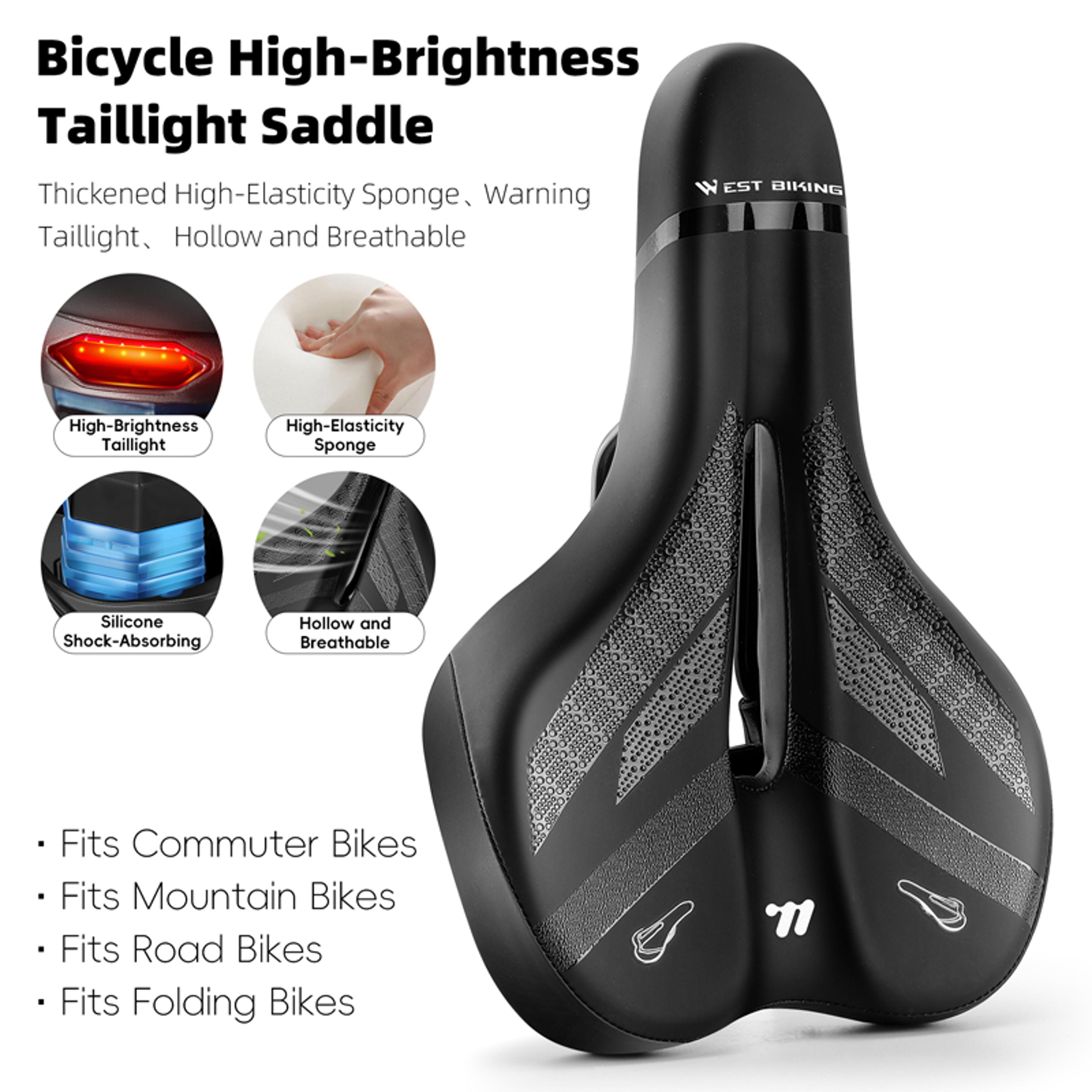 ComfortRide PU Leather Shock Absorbing Bike Saddle 6