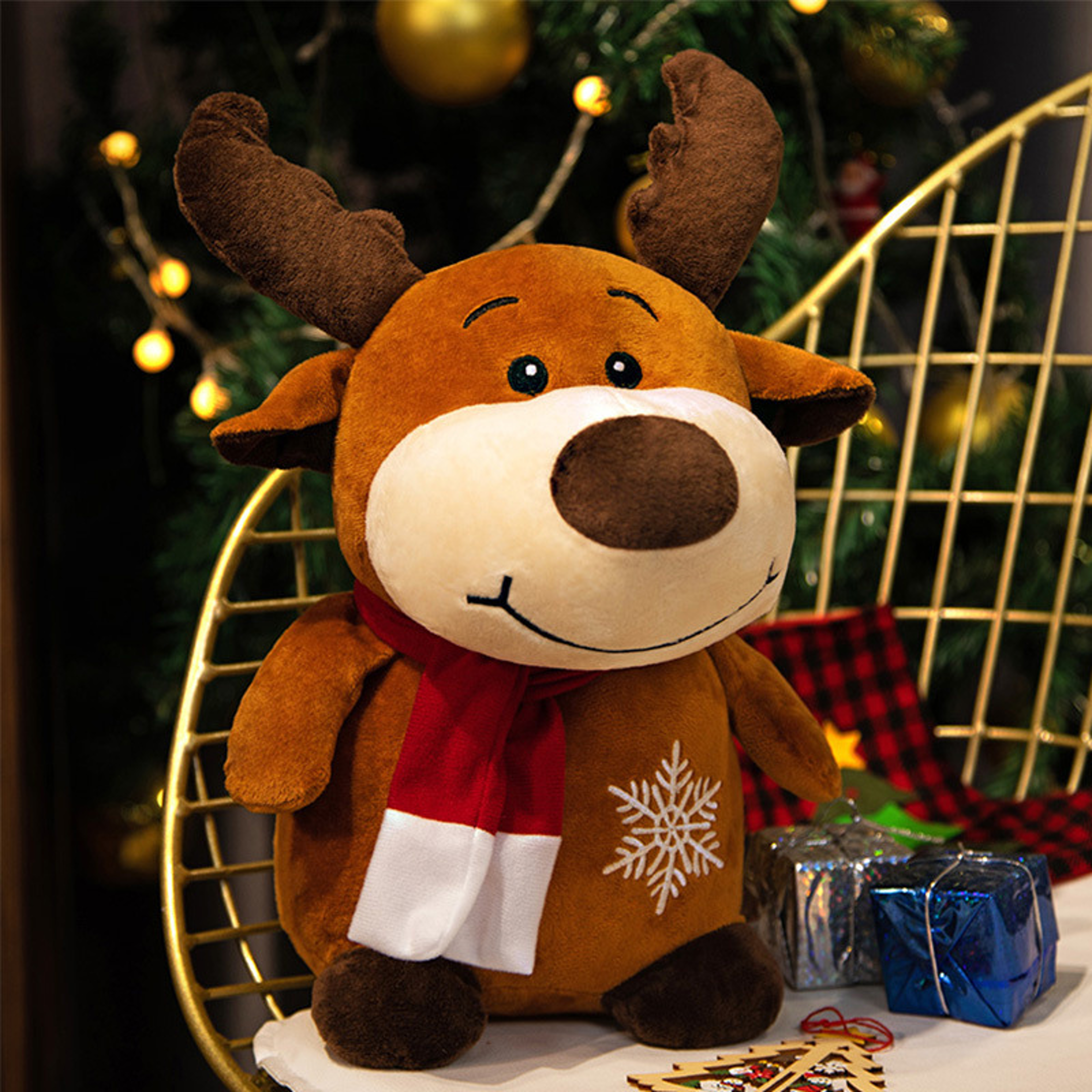 Cute Santa Claus Gingerbread Man Plush Toys Elk Snowman Animal Doll Christmas Gifts For Children Ki 10