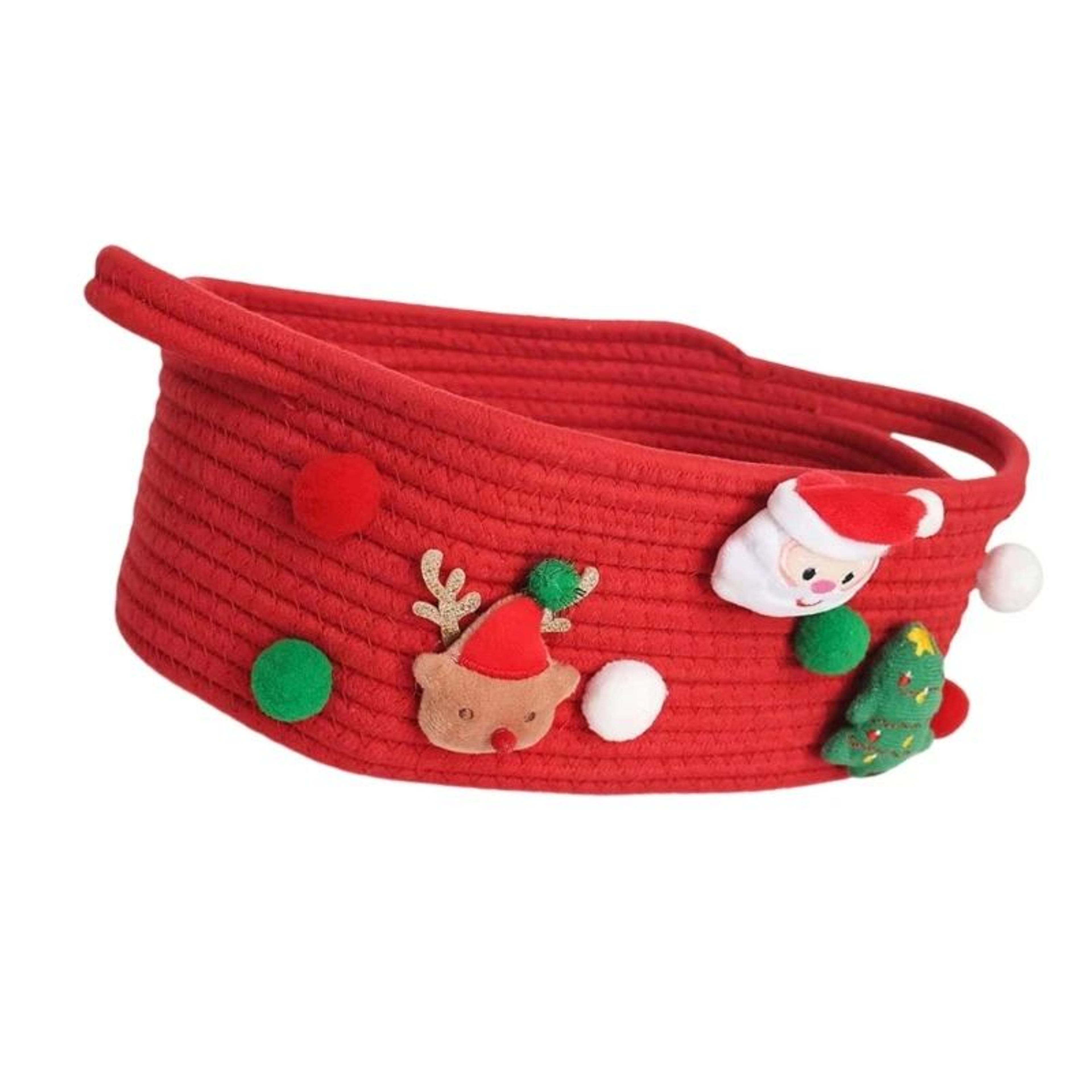 New Holiday Themed Santa Storage Christmas Organization Bin Gift And Toy Accessories Container 1