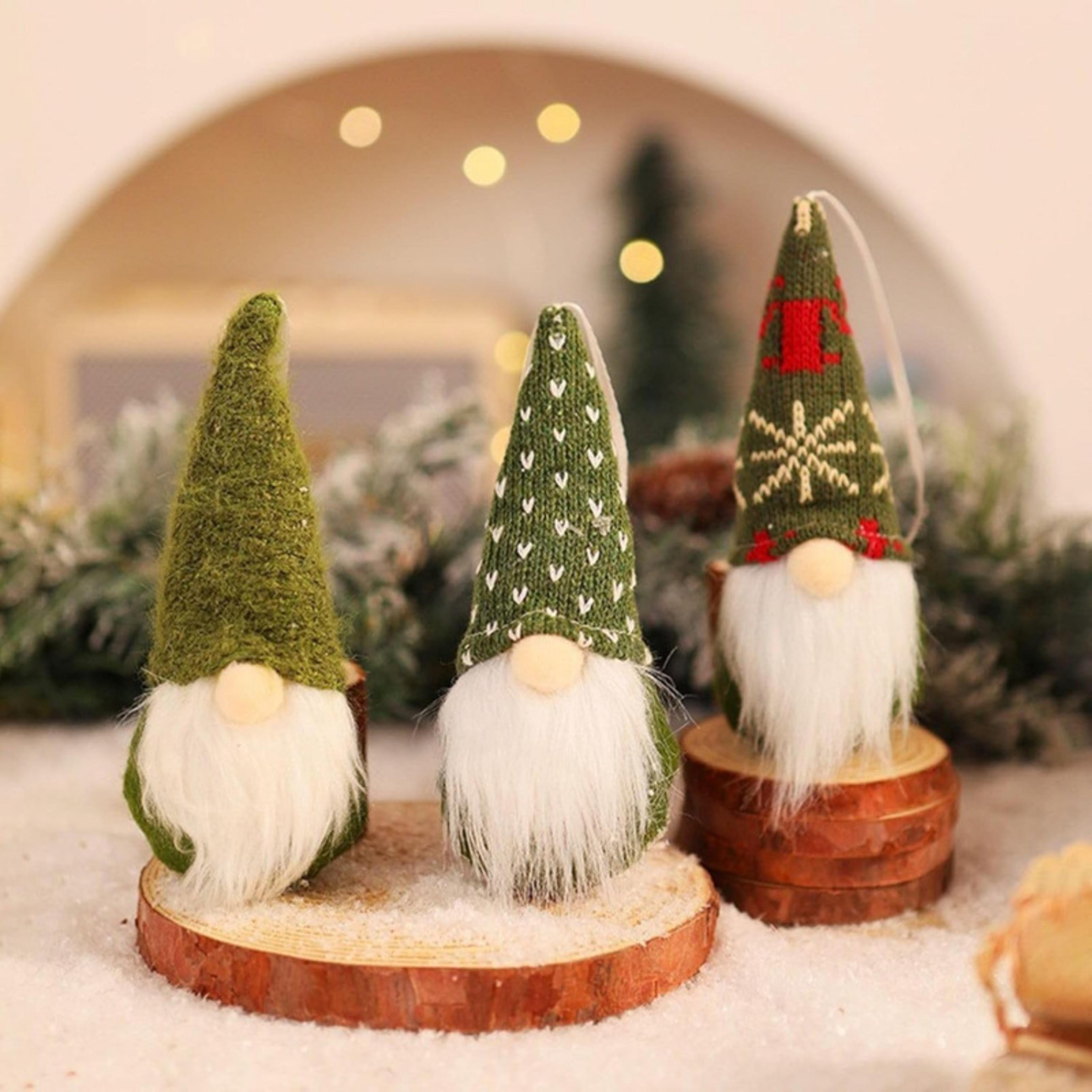 Cute Santa Claus Figurines Christmas Hanging Dwarf Decorations Perfect Festive Holiday Ornaments Fo 4