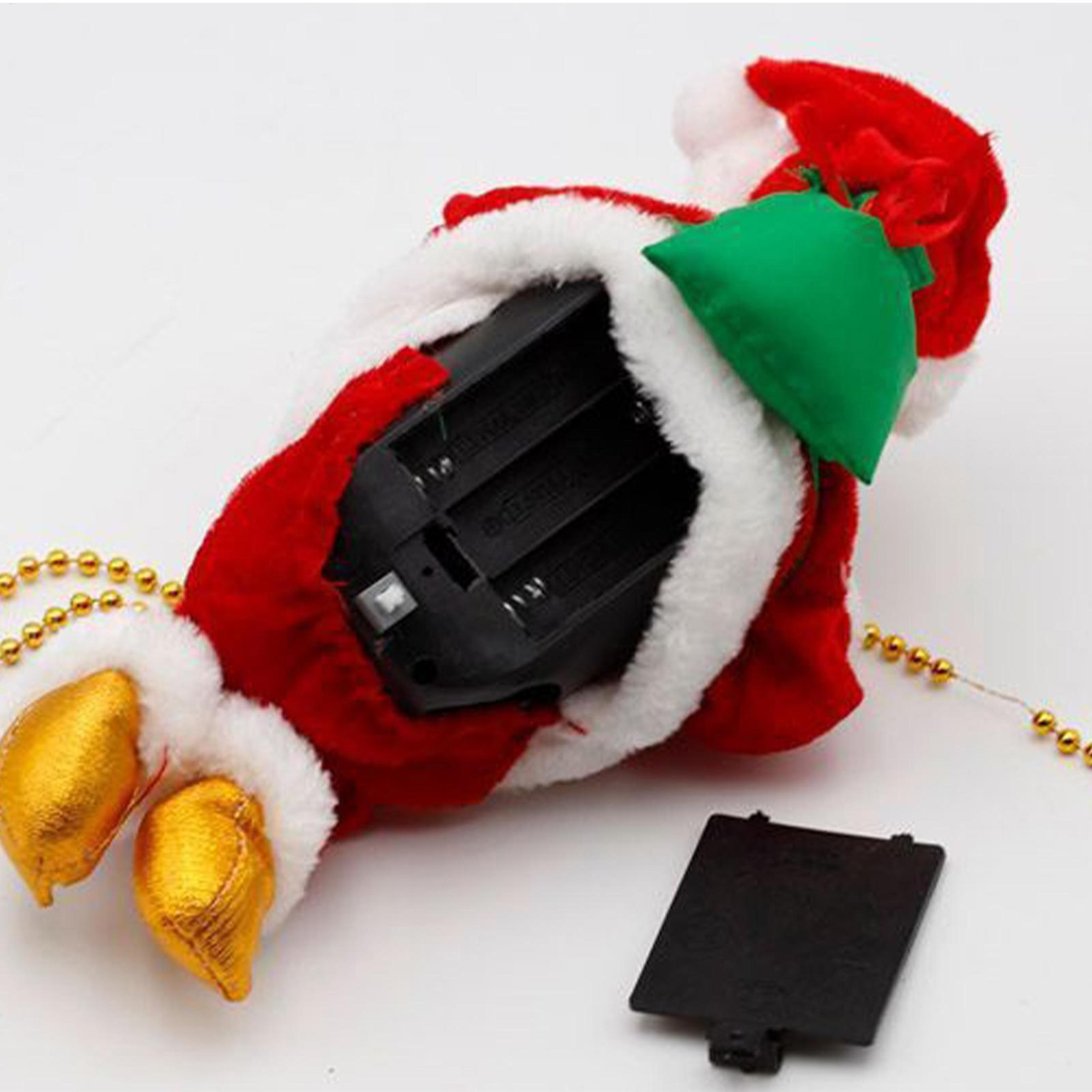 Electric Christmas Decor Santa Claus Climbing Rope Musical Decoration For Home Office And Party 3