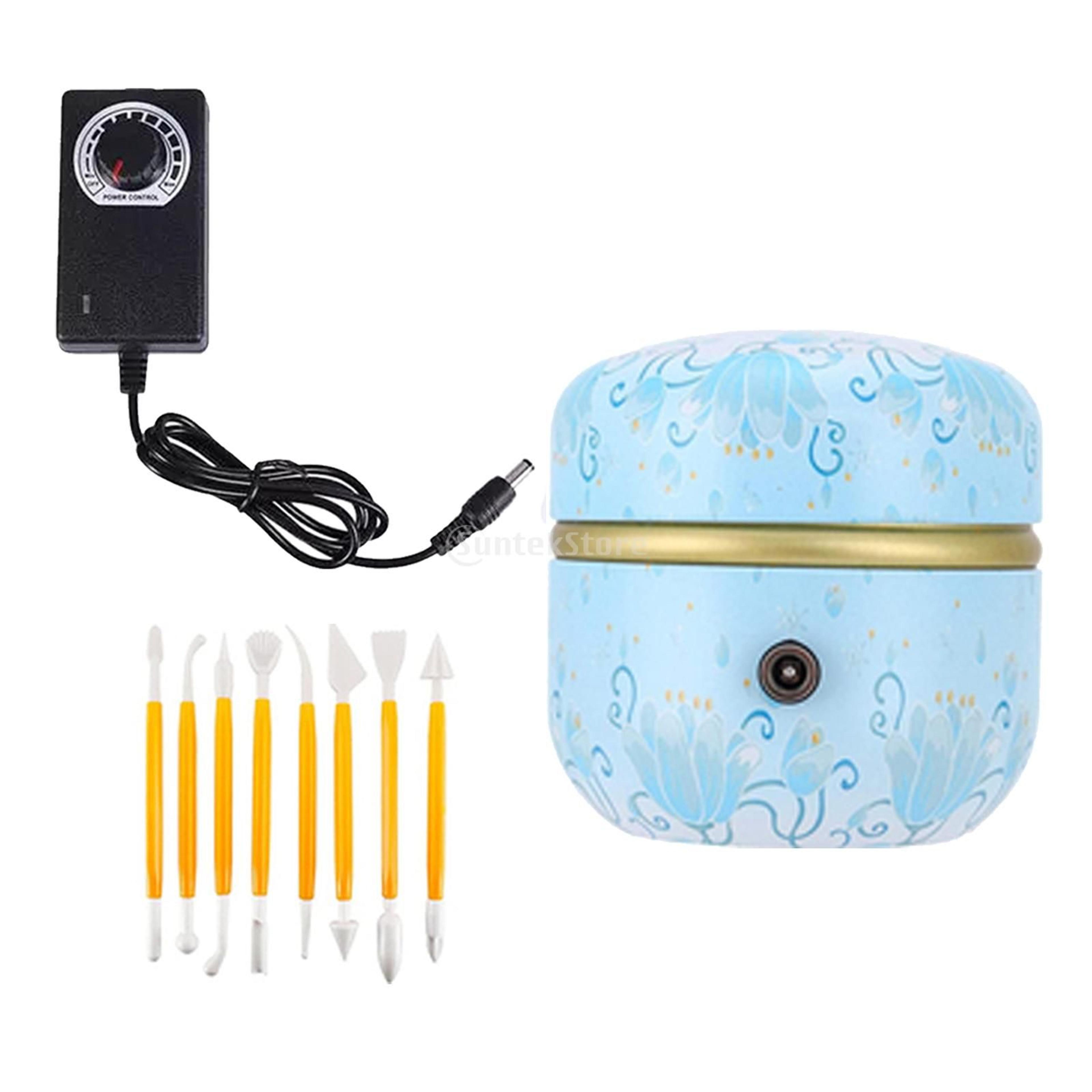 Mini Electric Pottery Wheel Machine Adult Children Ceramic Art Machine With Tray Speed Adjustable T 6