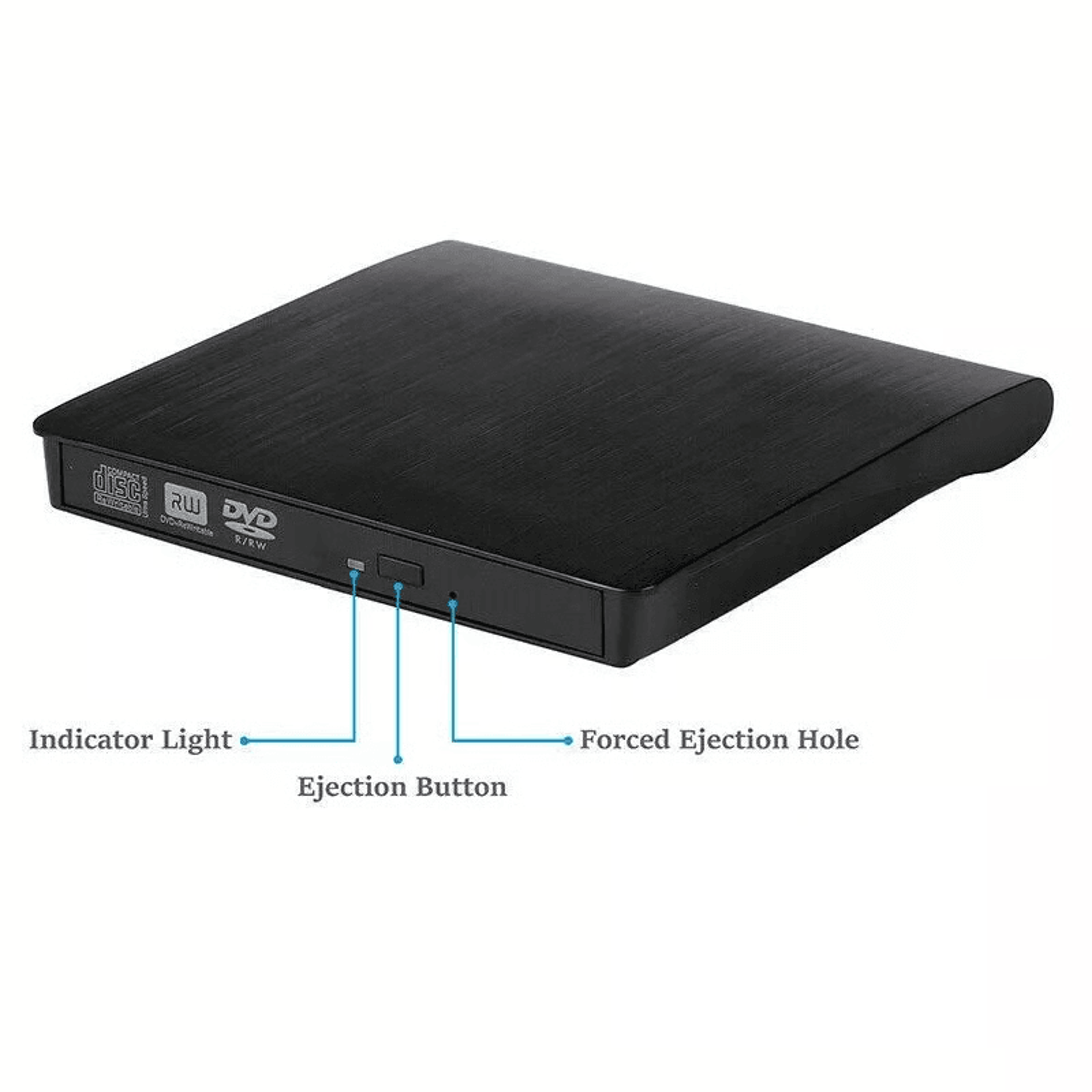 HighSpeed External CDDVD RW Drive  Slim USB 30 DVD Burner For Laptop  Desktop 3