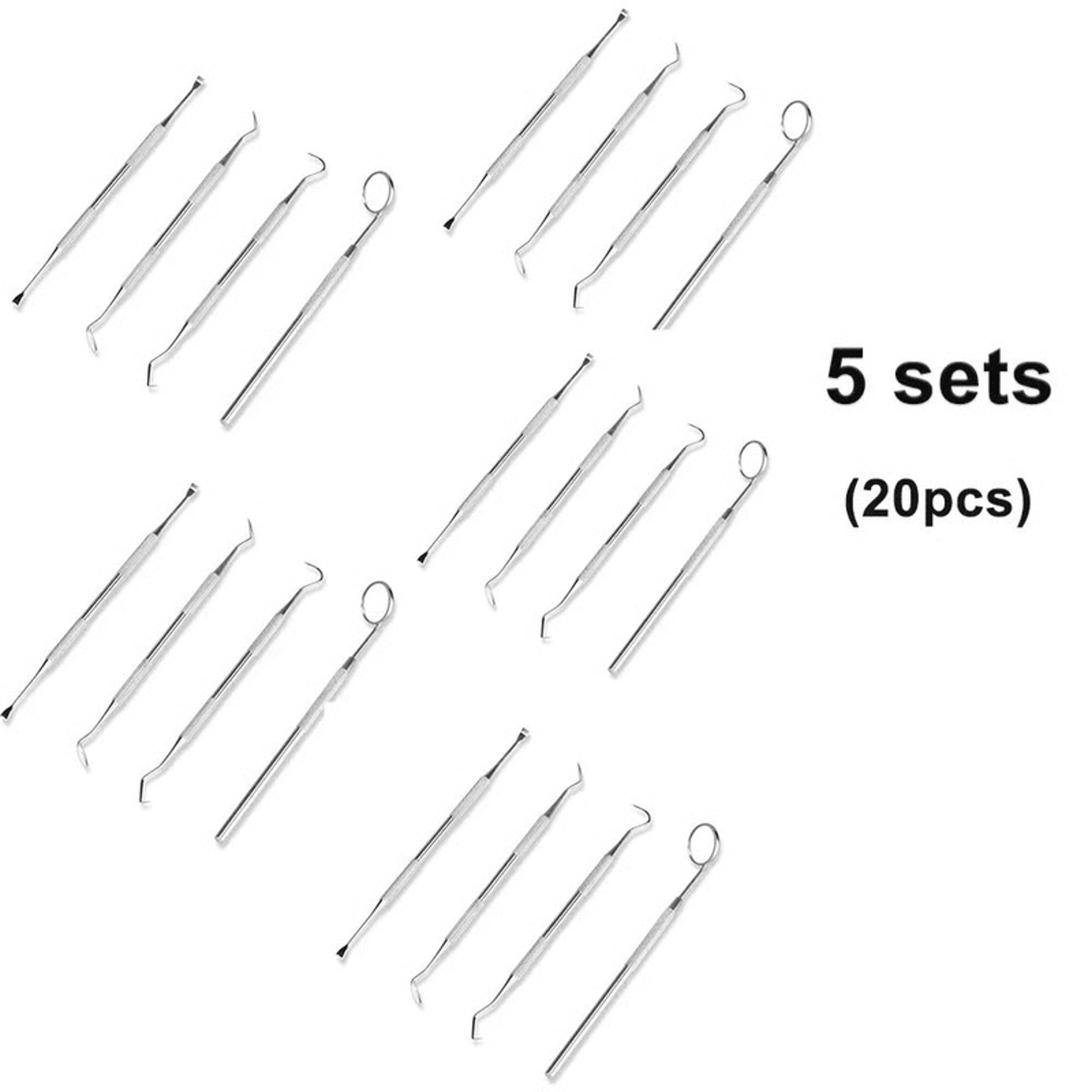 Professional Teeth Cleaning Tool Set  Plaque Remover Scaler  Tartar Scraper Kit 7