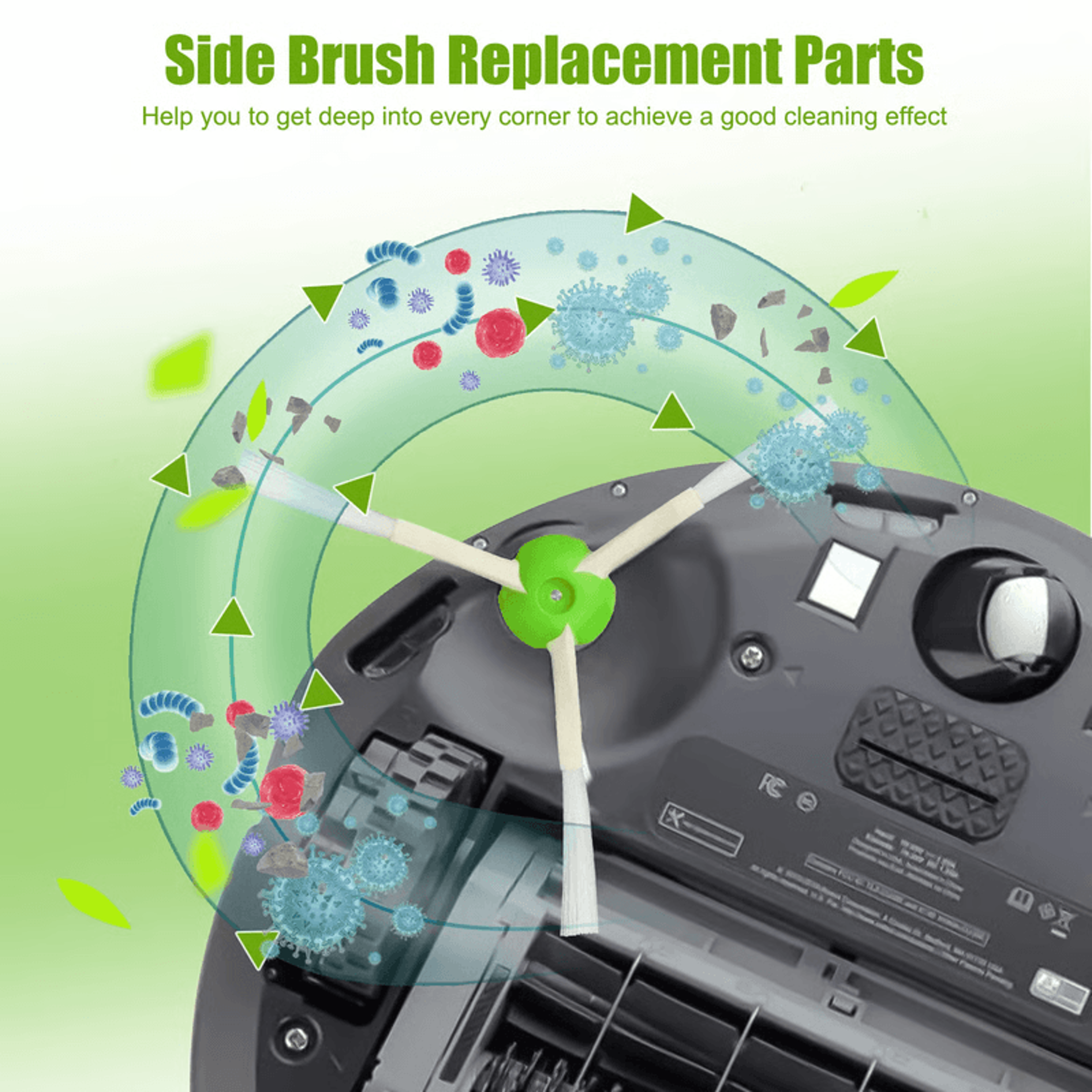 Roomba HEPA Filter And Side Brush Replacement Kit For IRobot Vacuums 4