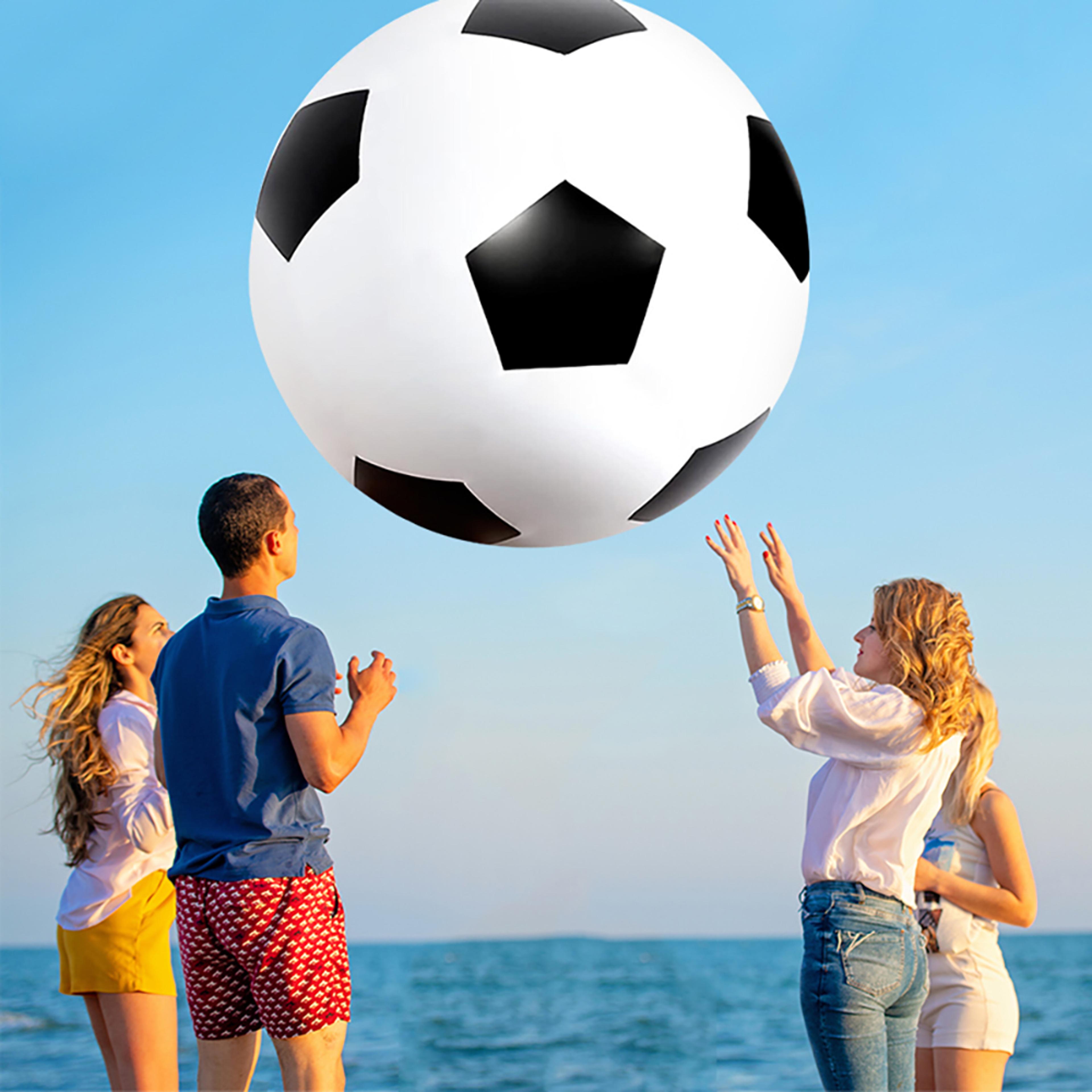 giant inflatable soccer ball game for beach & lawn fun