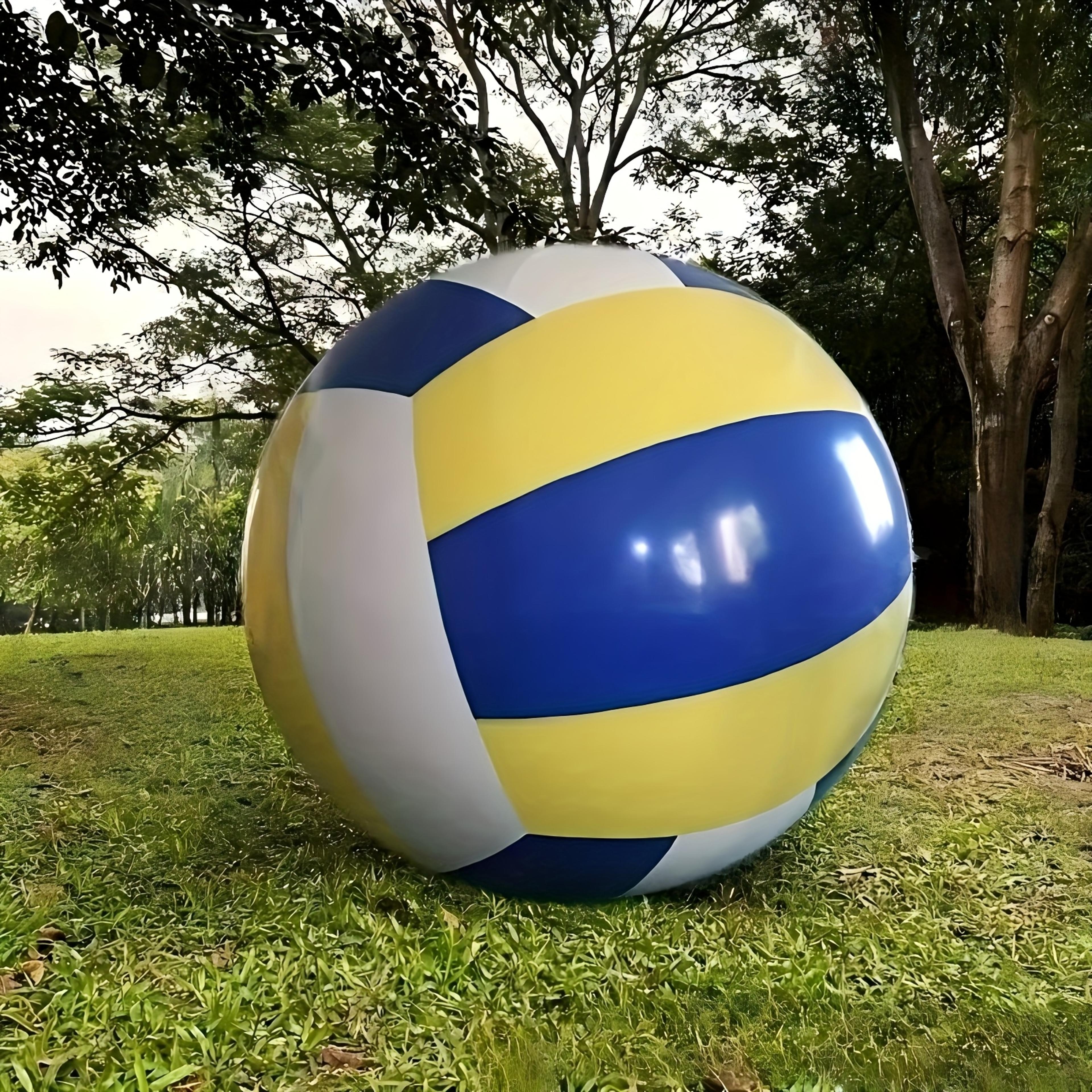 Giant Inflatable Beach Ball For Pool  Backyard Fun Durable PVC Volleyball 5