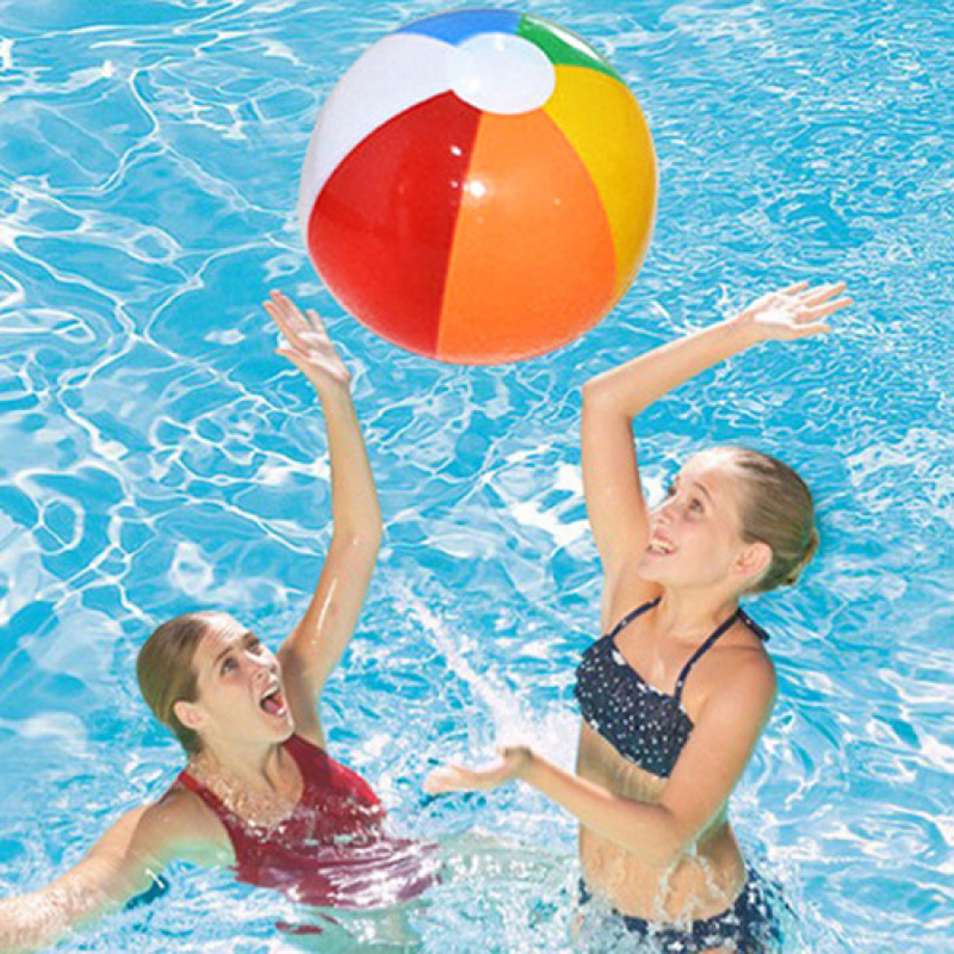 Transparent Colorful Inflatable Beach Ball For Pool  Summer Fun 1