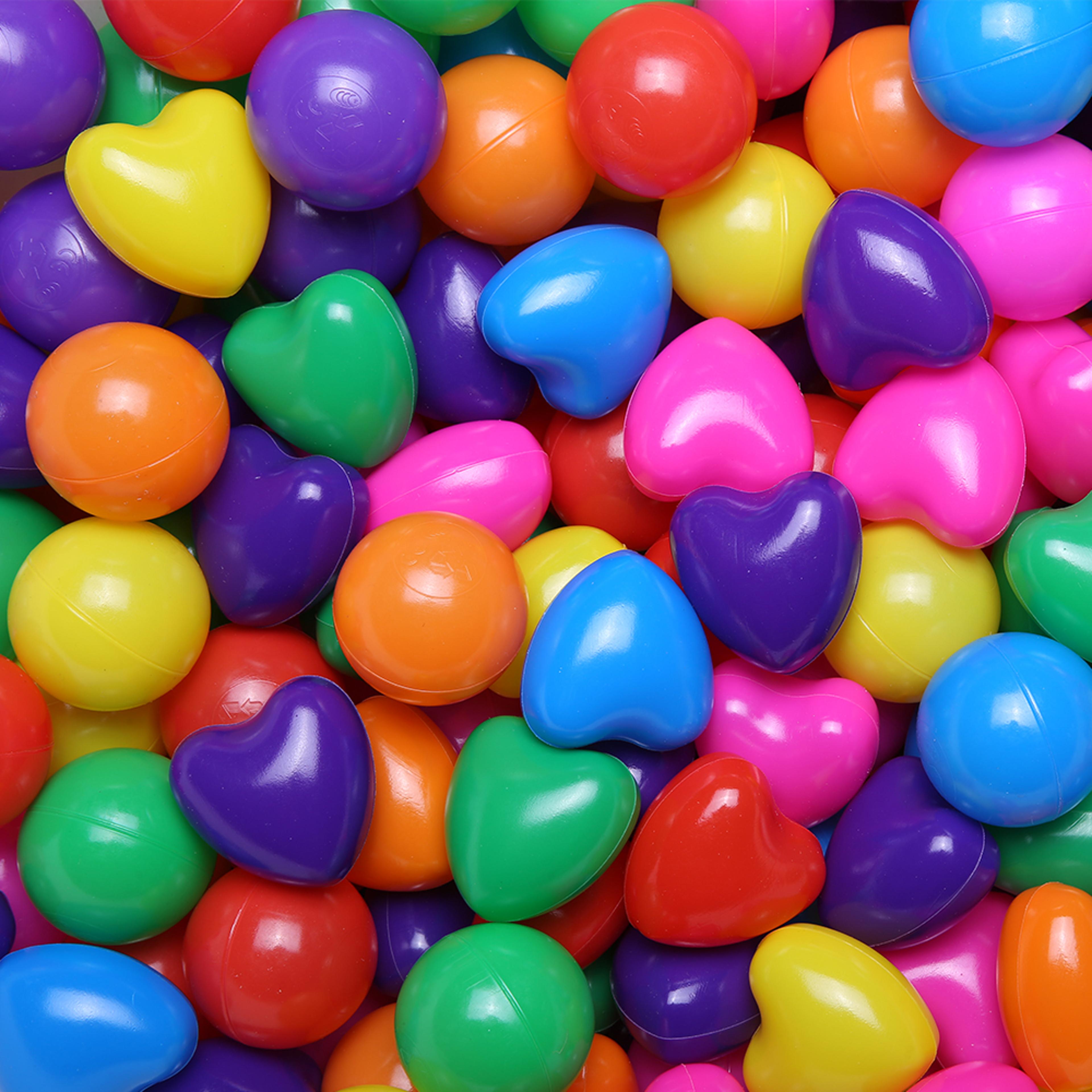 heart shape ball pit balls set soft ball pit balls for kids playhouses & tents