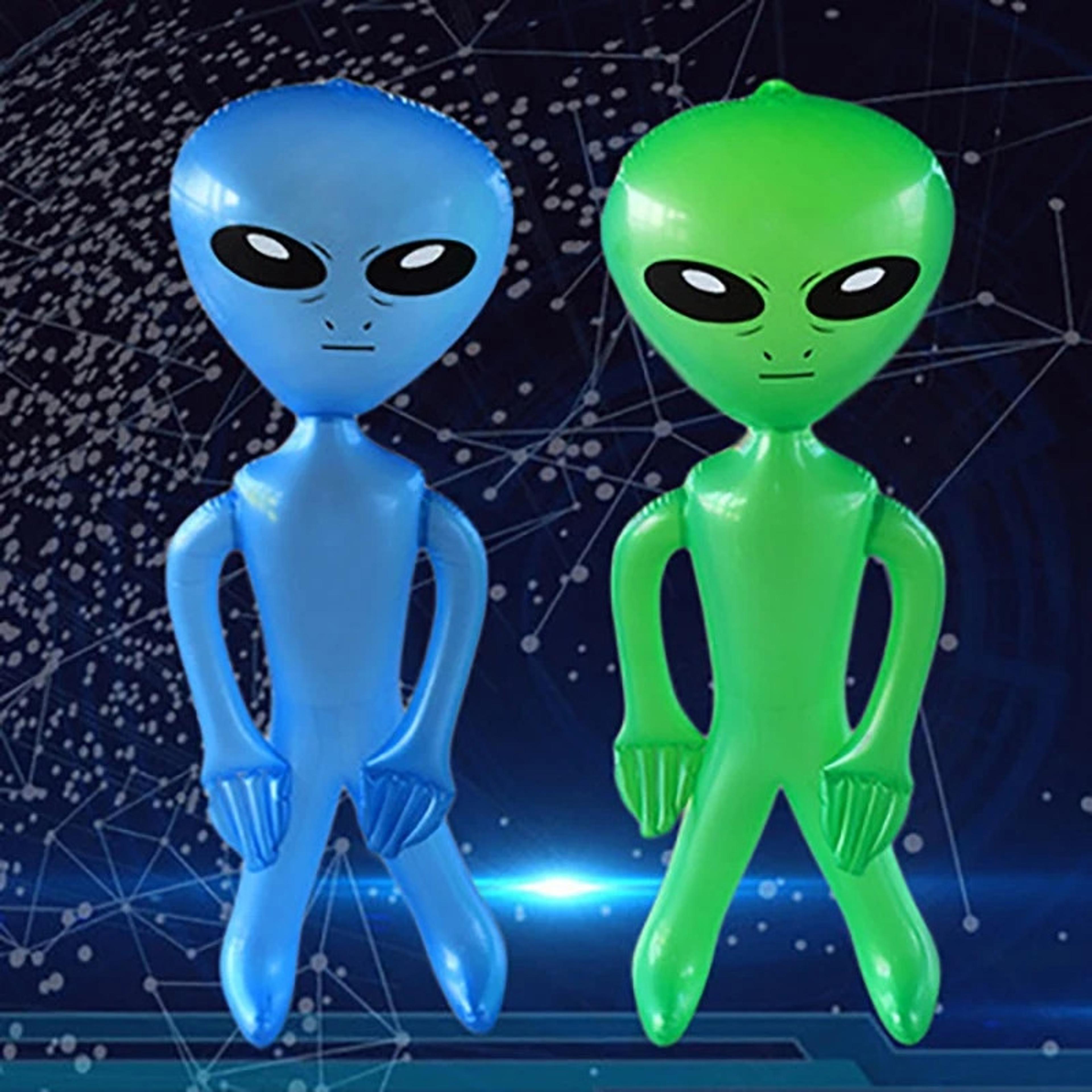 Inflatable Alien Party Prop Giant PVC Alien Doll For Pool Party Decorations  Beach Fun 4