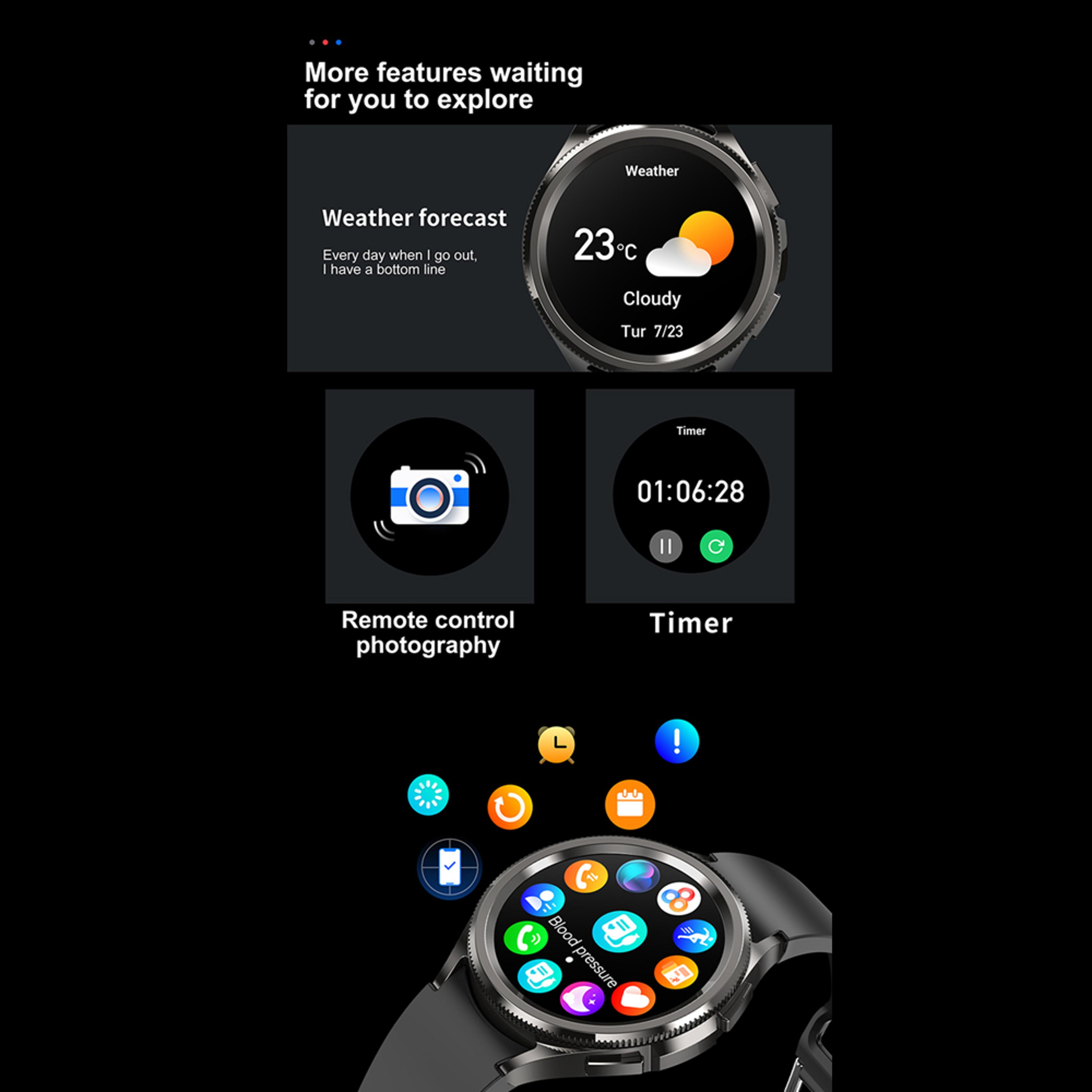 Galaxy Watch 6 Men Smartwatch With GPS Tracking AMOLED Screen And Fitness Modes 6